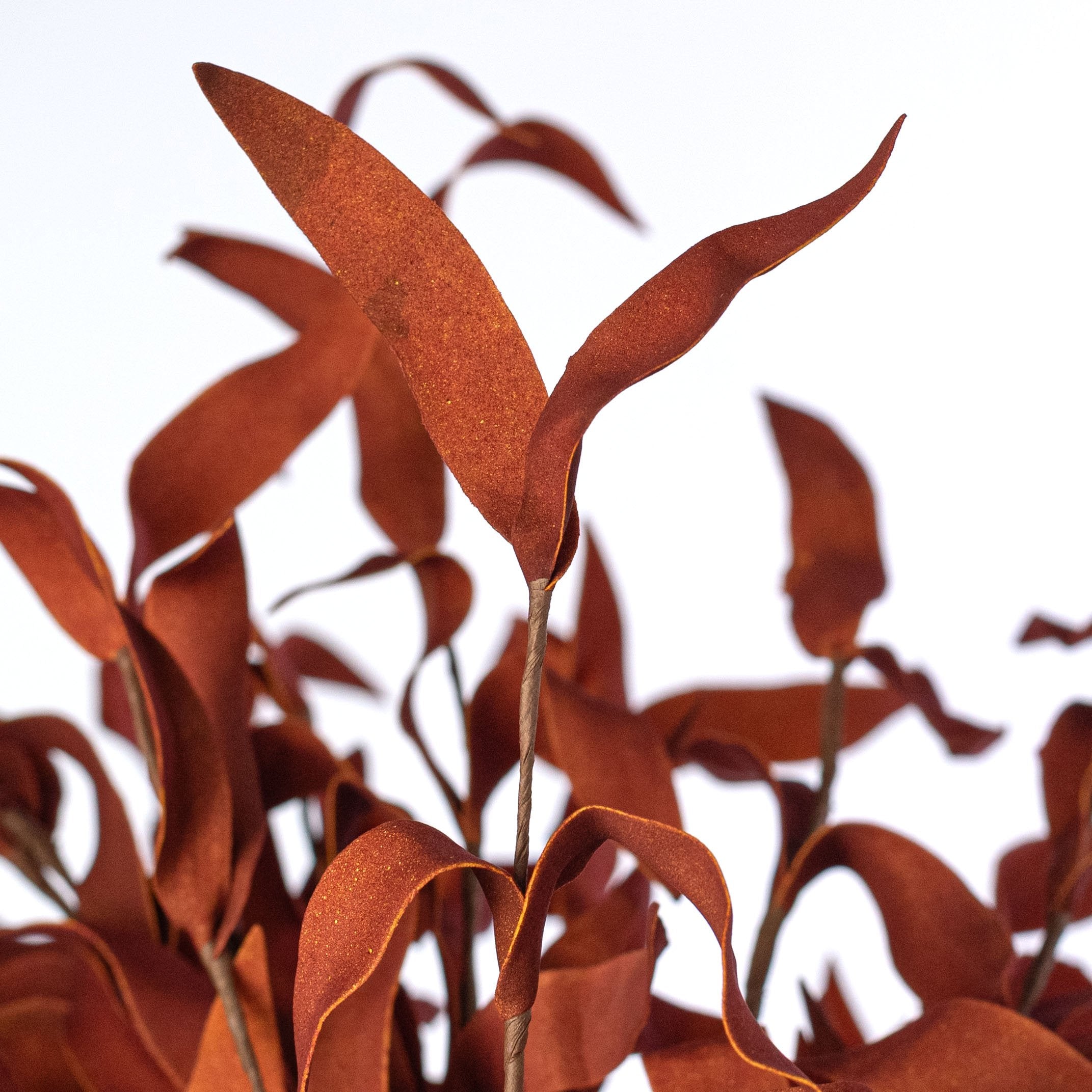 21" Foam Herb Leaves Bush: Rust Lifestyle Photo