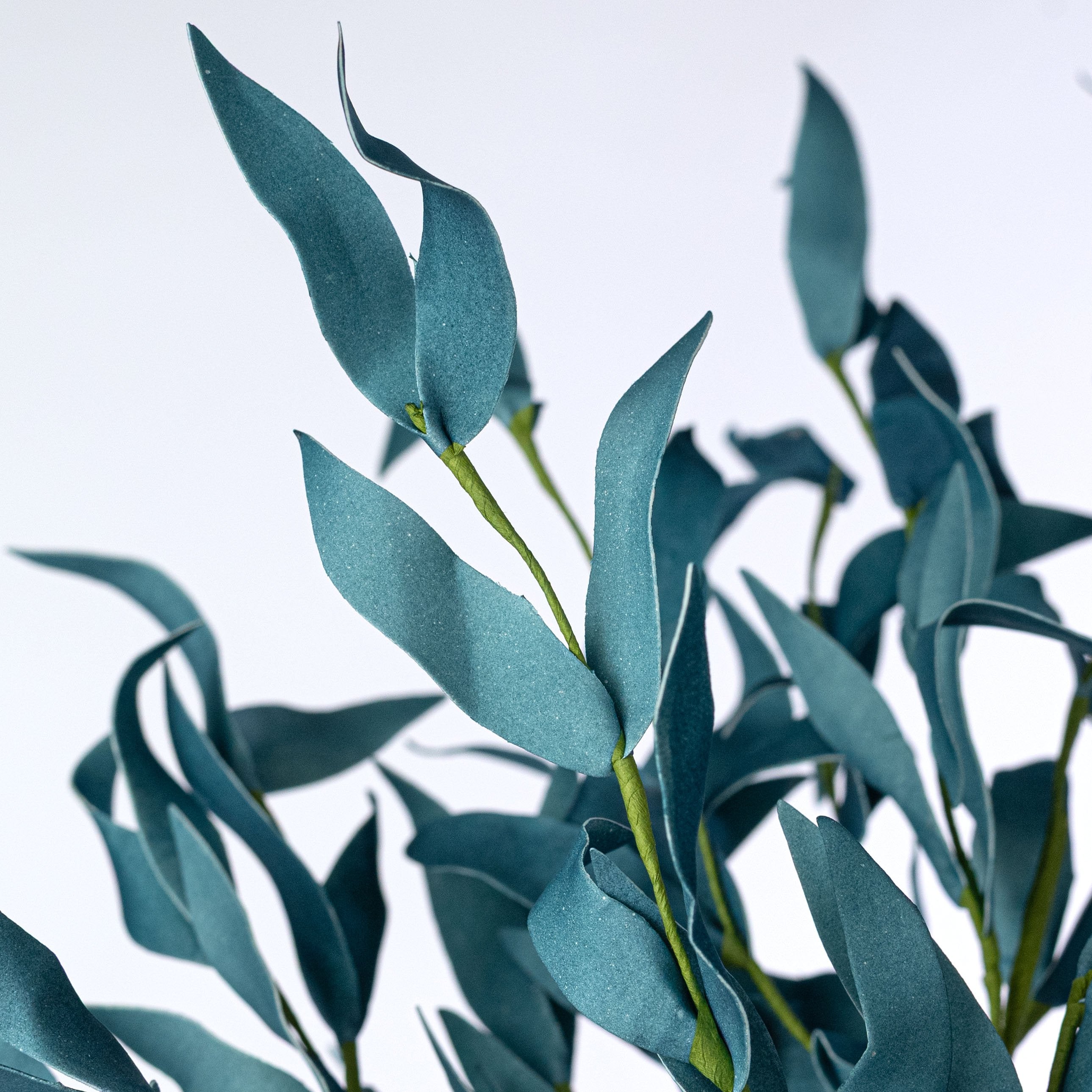 21" Foam Herb Leaves Bush: Sea Blue Lifestyle Photo