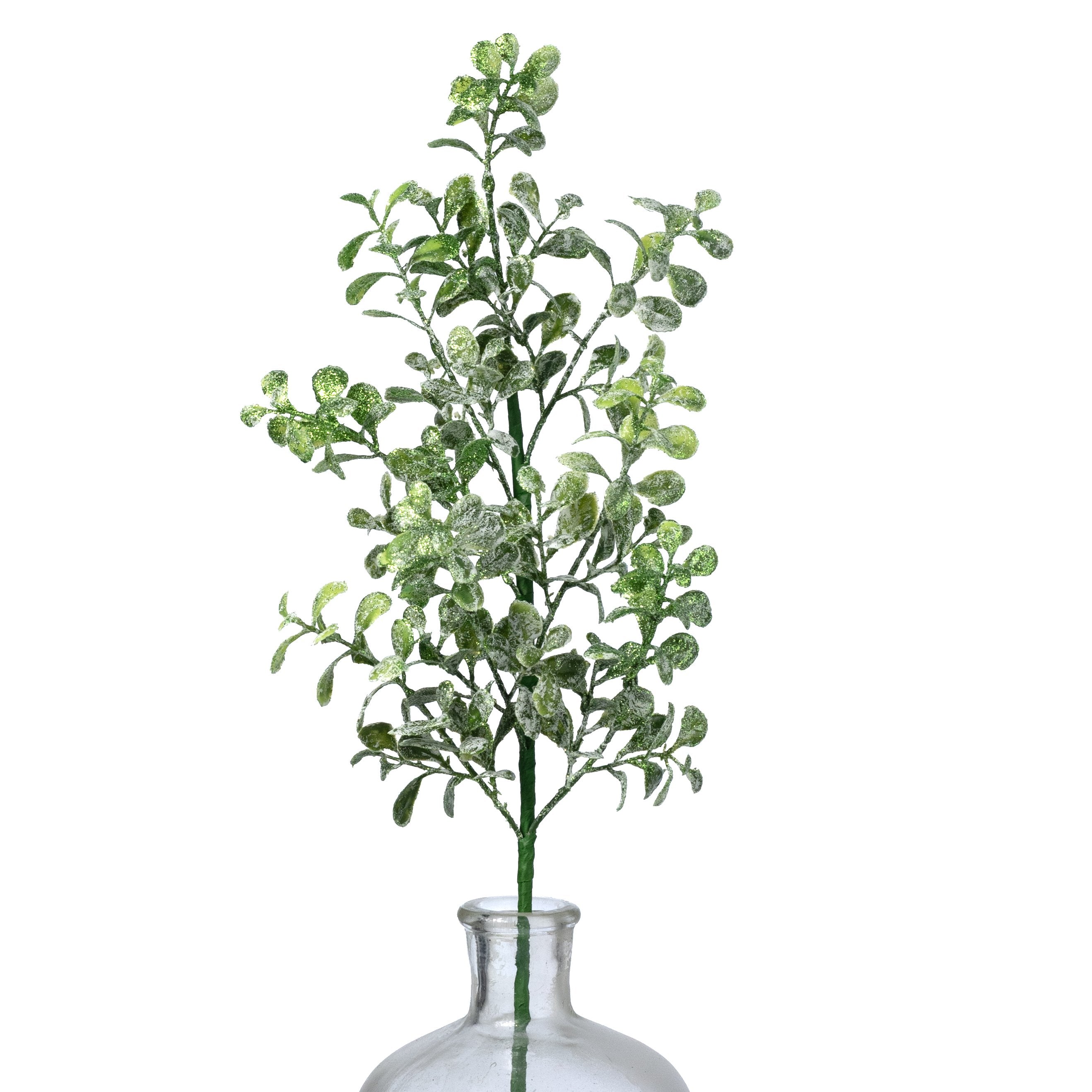 21" Frosted Boxwood Spray: Green Item Number: 277943