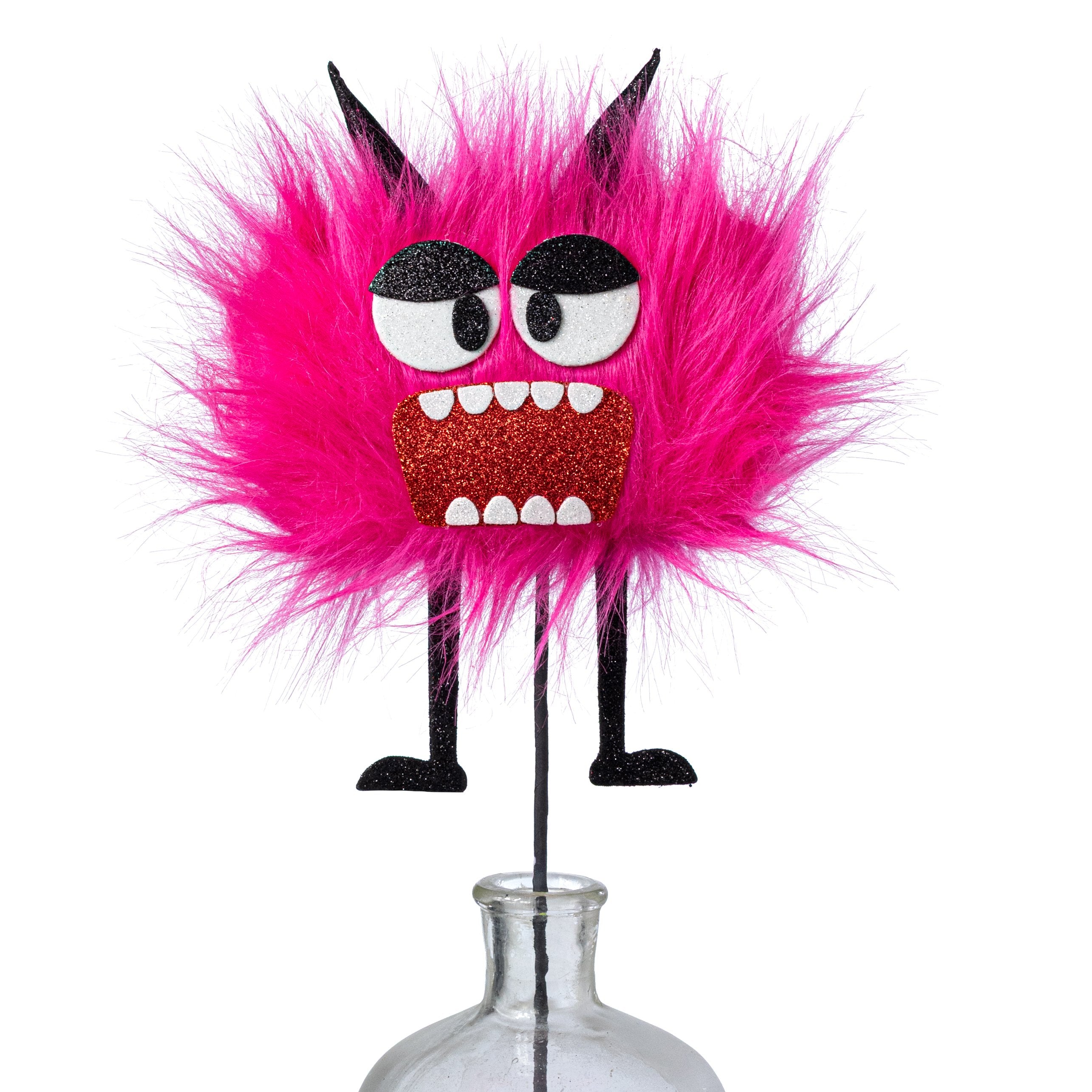 21" Furry Halloween Monster Spray: Hot Pink Item Number: 57378HTPK