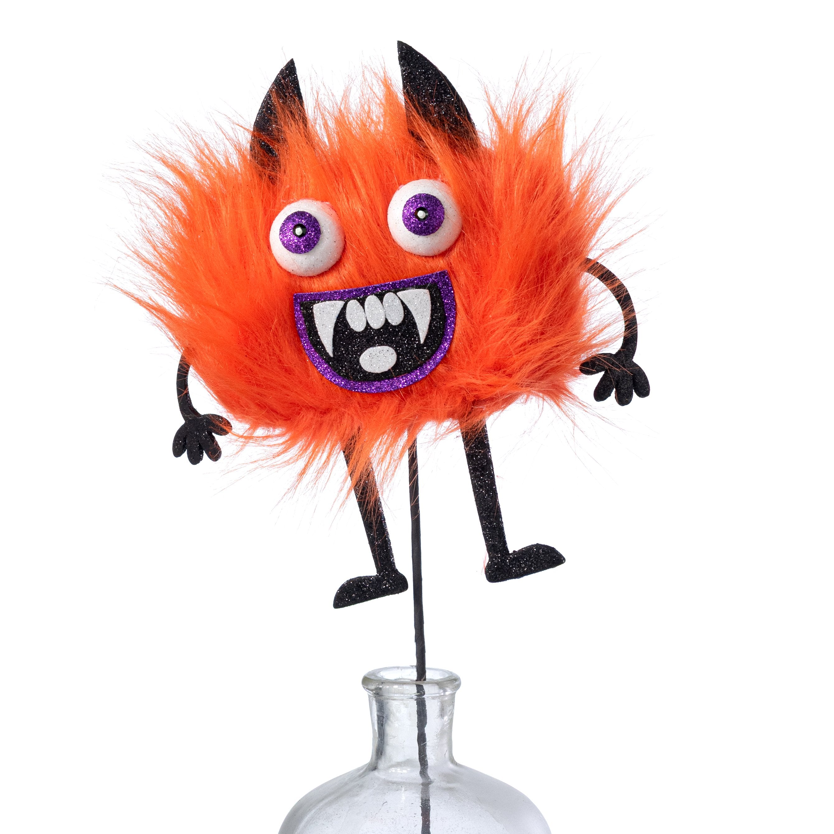 21" Furry Halloween Monster Spray: Orange Item Number: 57376OR