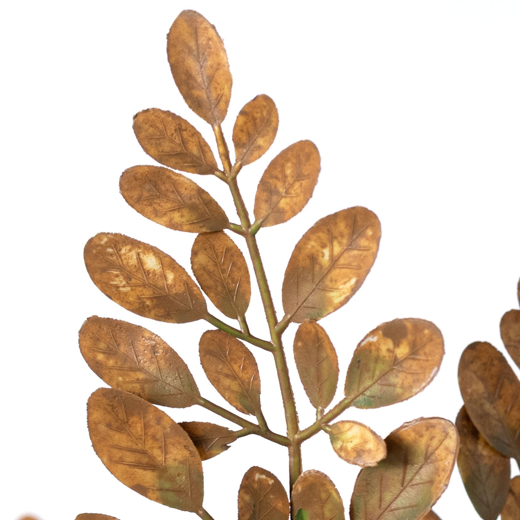 21" Plastic Hemlock Bush: Fall Brown (8 Stem) Lifestyle Photo