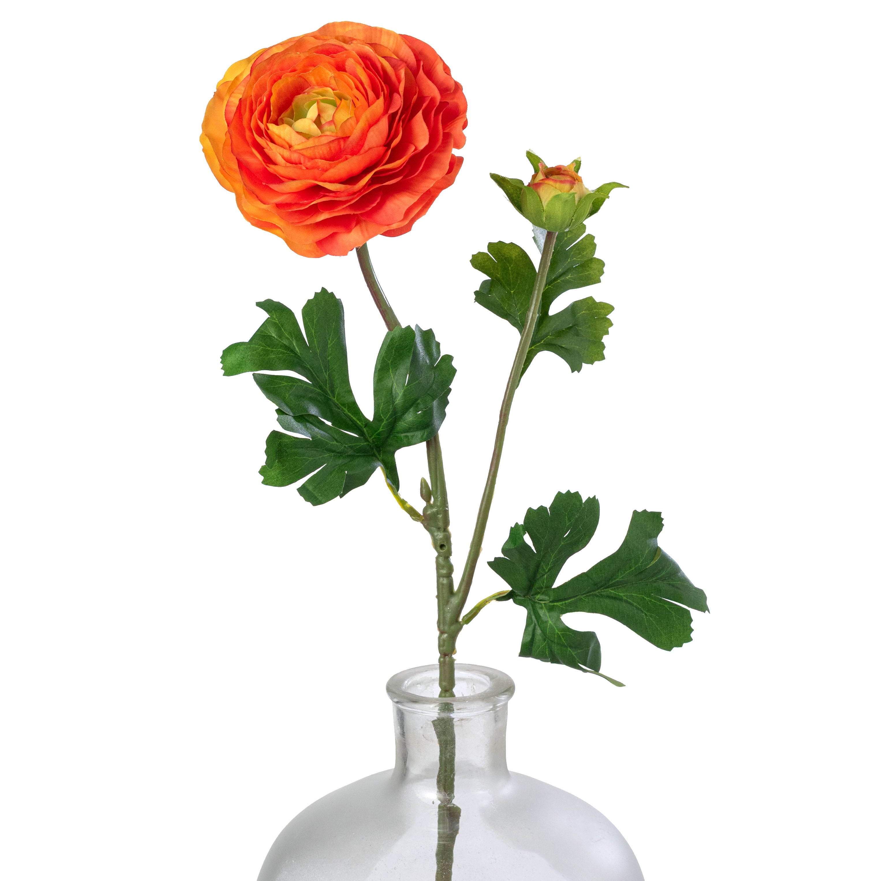 23" Ranunculus & Bud Spray: Orange Item Number: 85570-OR