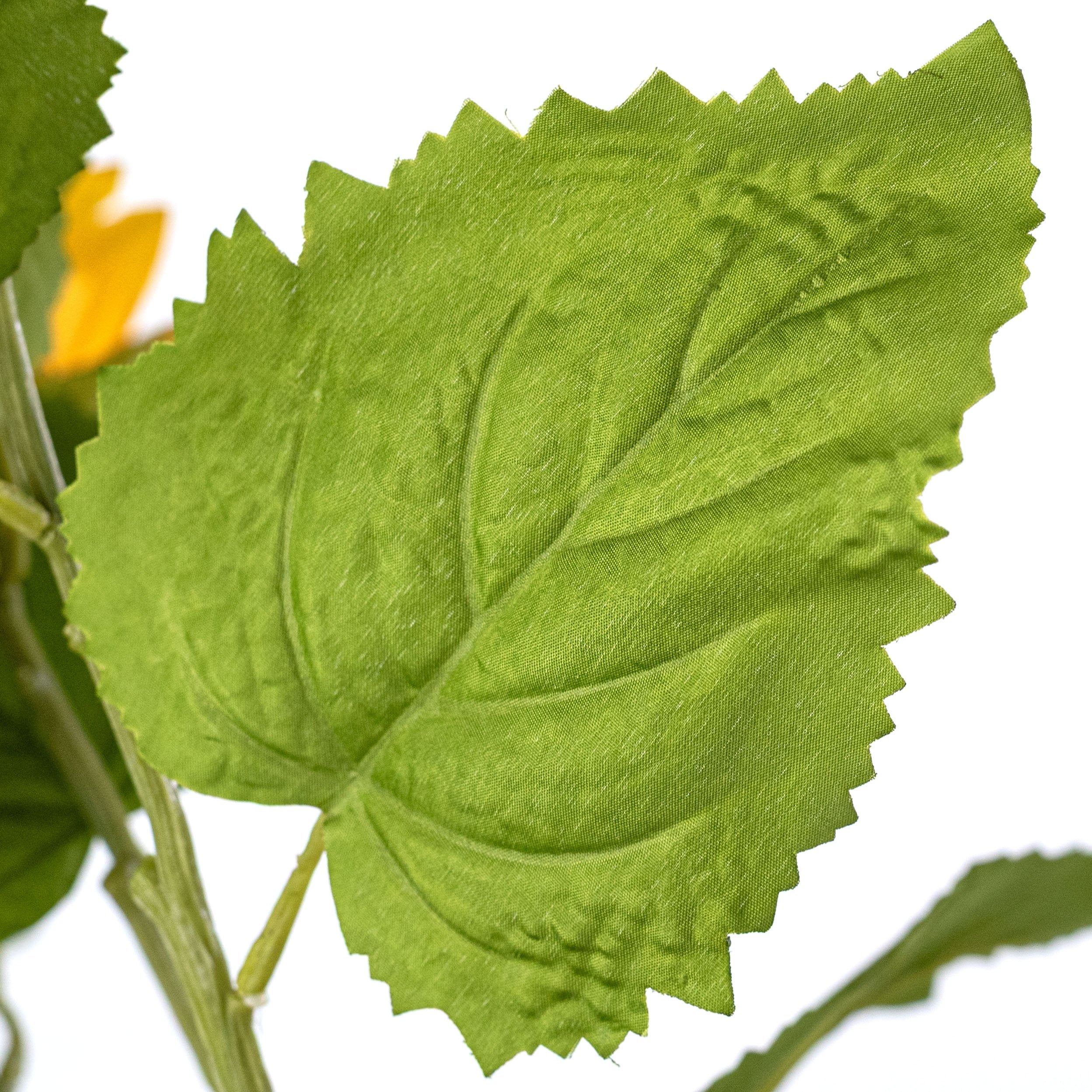 23" Sunflower Bush: Golden Yellow (5 Stem) detail photo 5