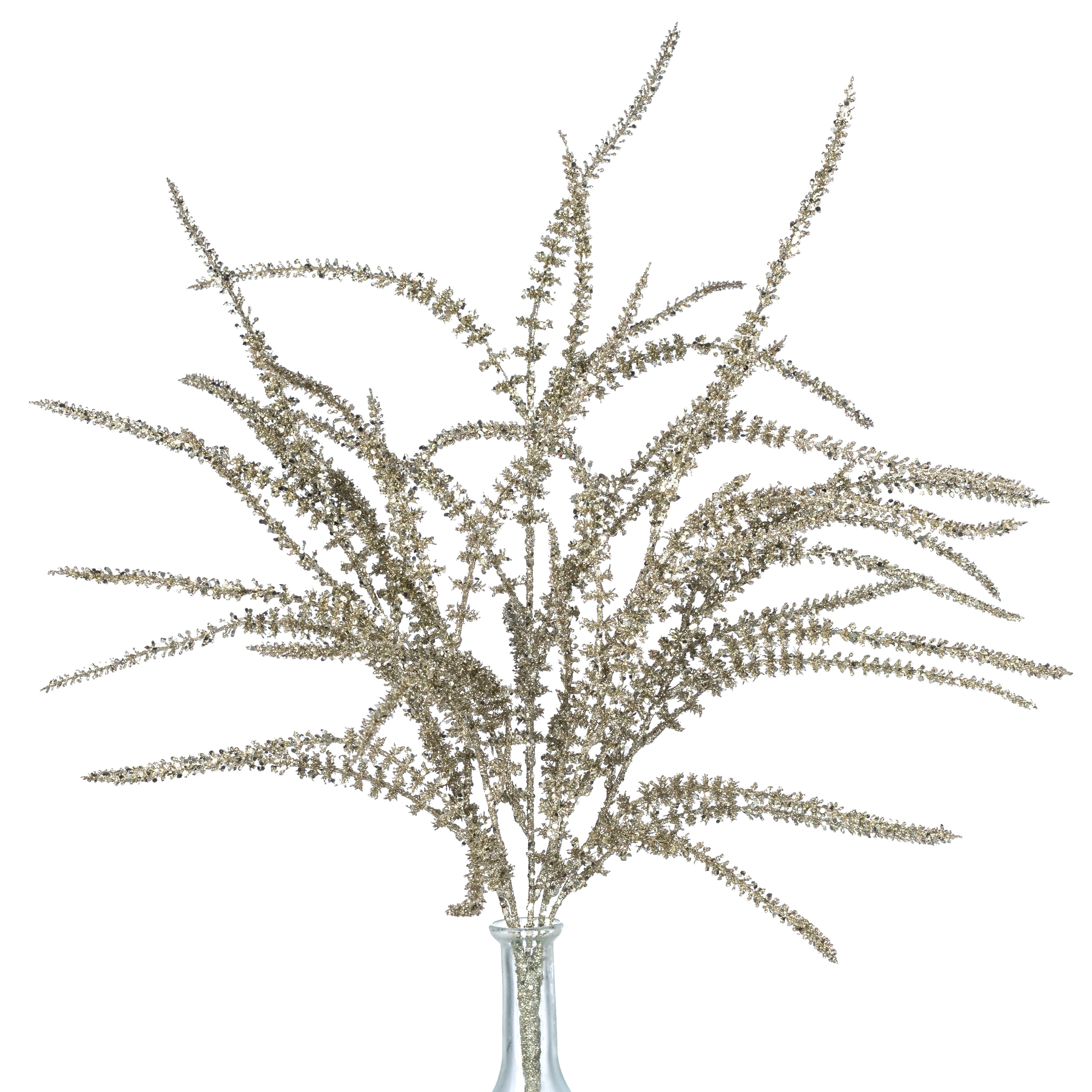 24" Artificial Lavender Bush: Champagne Gold (5 Stem) Item Number: 85803-CHAMP
