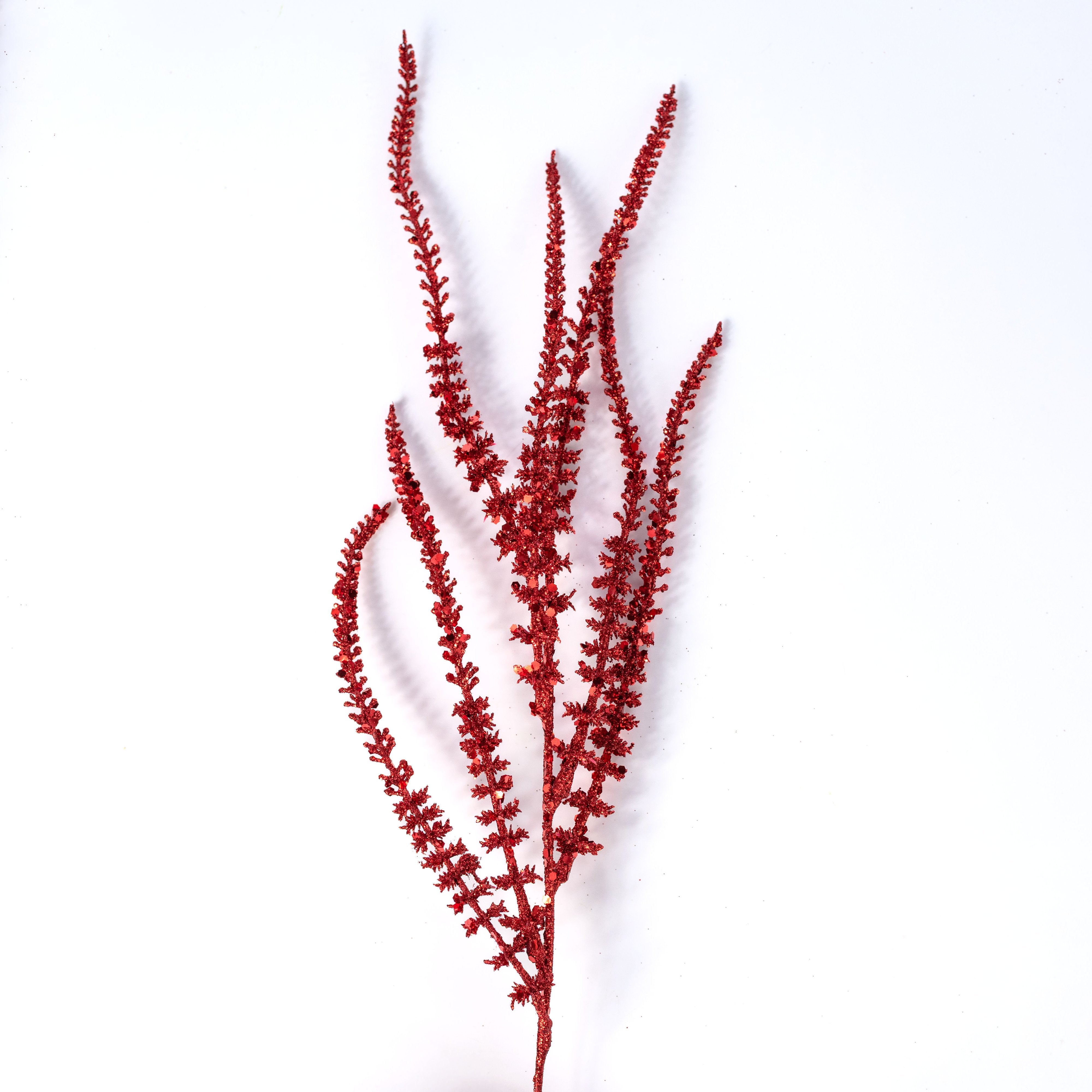 24" Artificial Lavender Bush: Red (5 Stem) detail photo 4