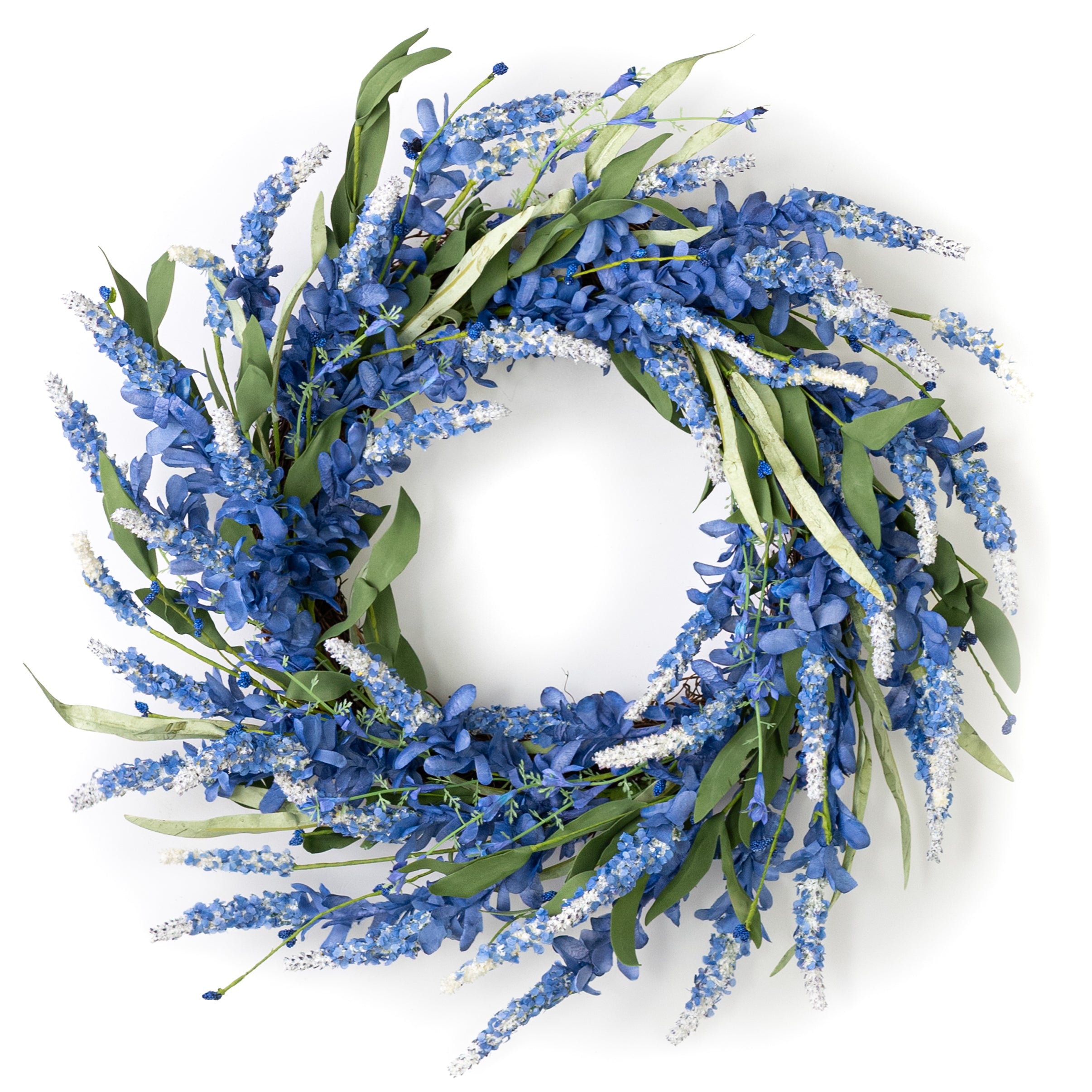 24" Bluebonnet Flowers Wreath Item Number: 35600