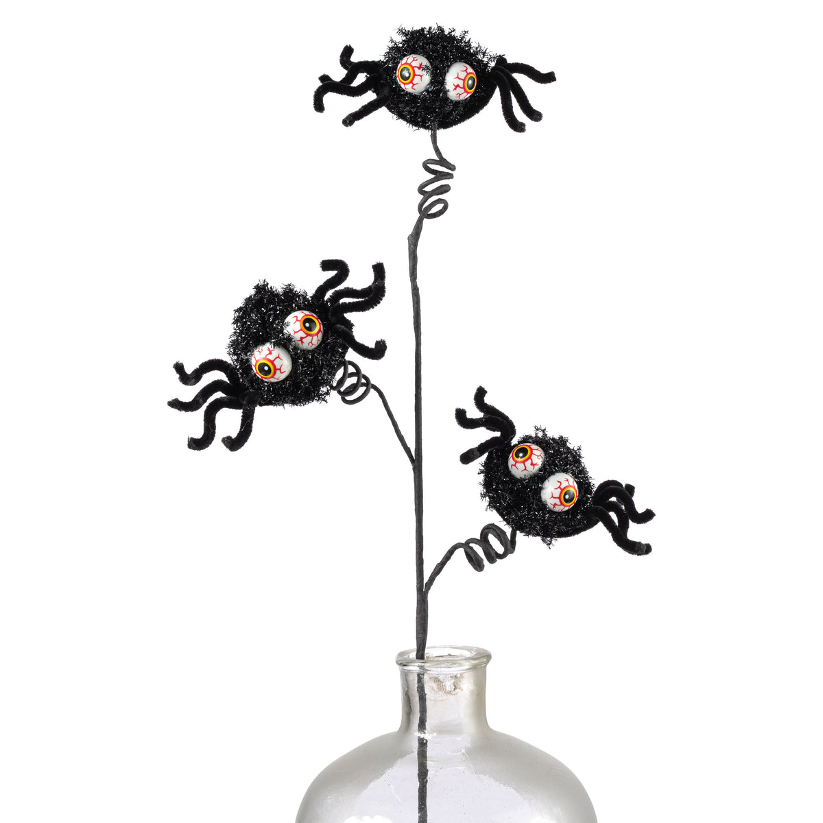 26" Big Eyed Fun Spider Spray: Black Item Number: 57428BK