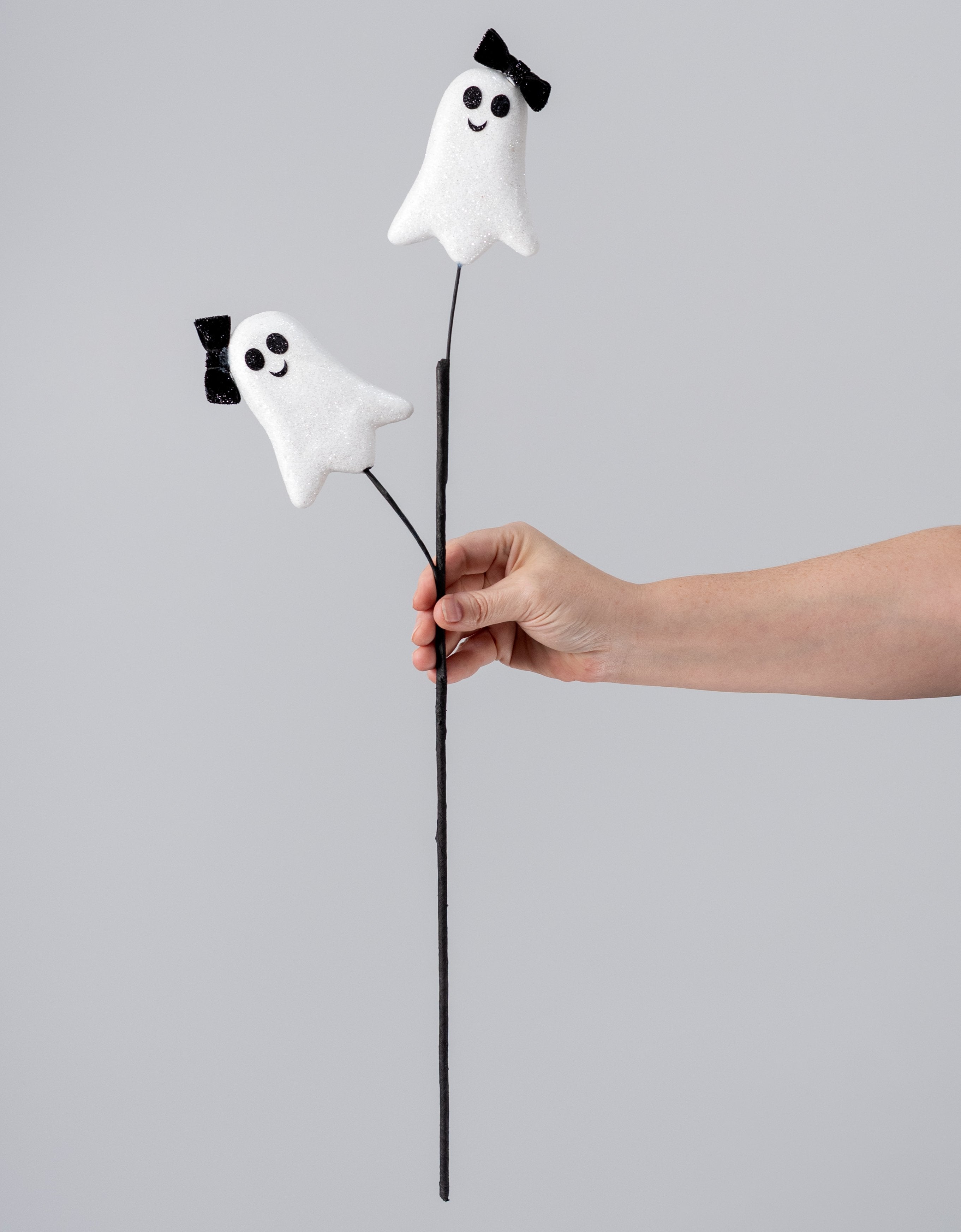 26" Cute Bow Ghosts Spray: White detail photo 3