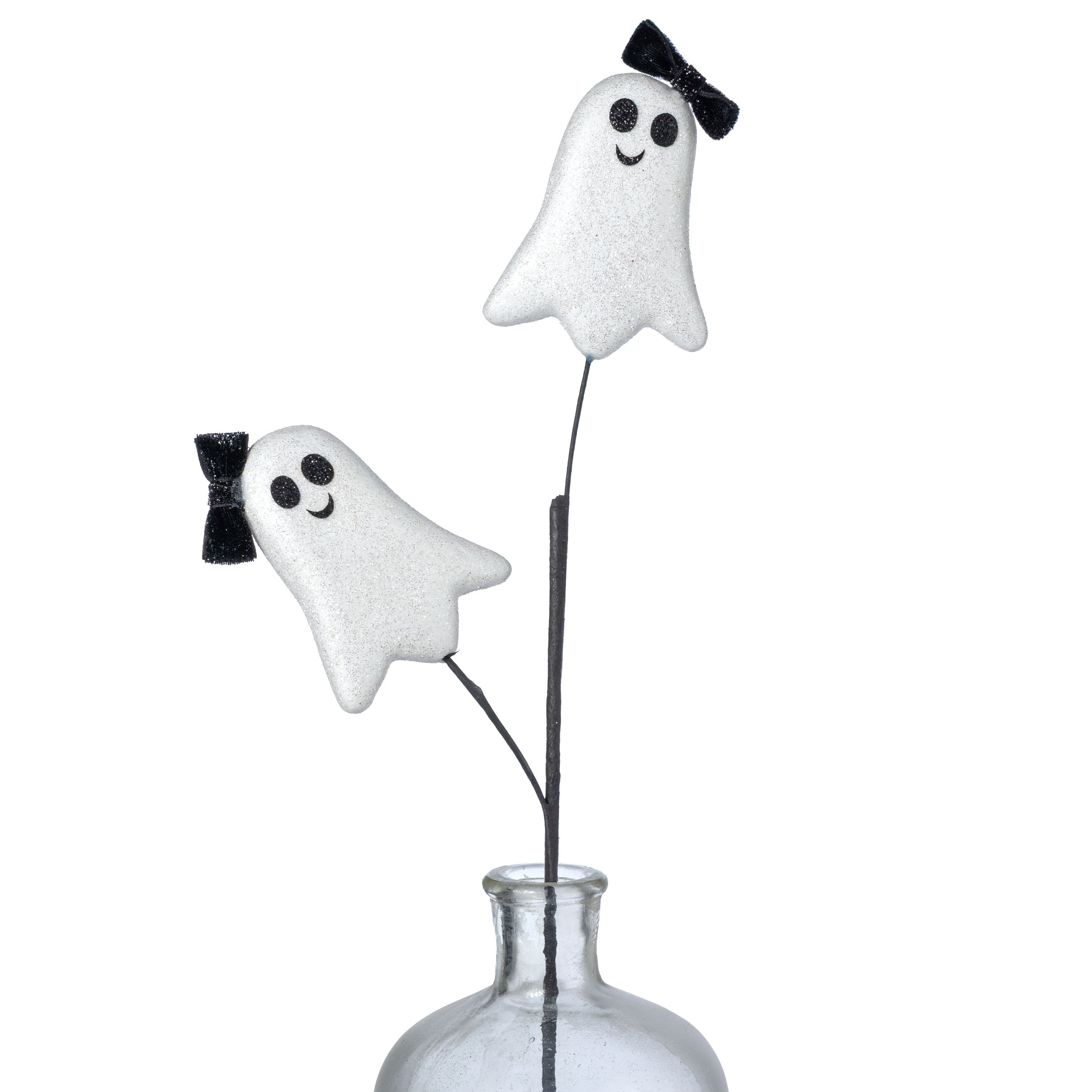 26" Cute Bow Ghosts Spray: White Item Number: 57443WT