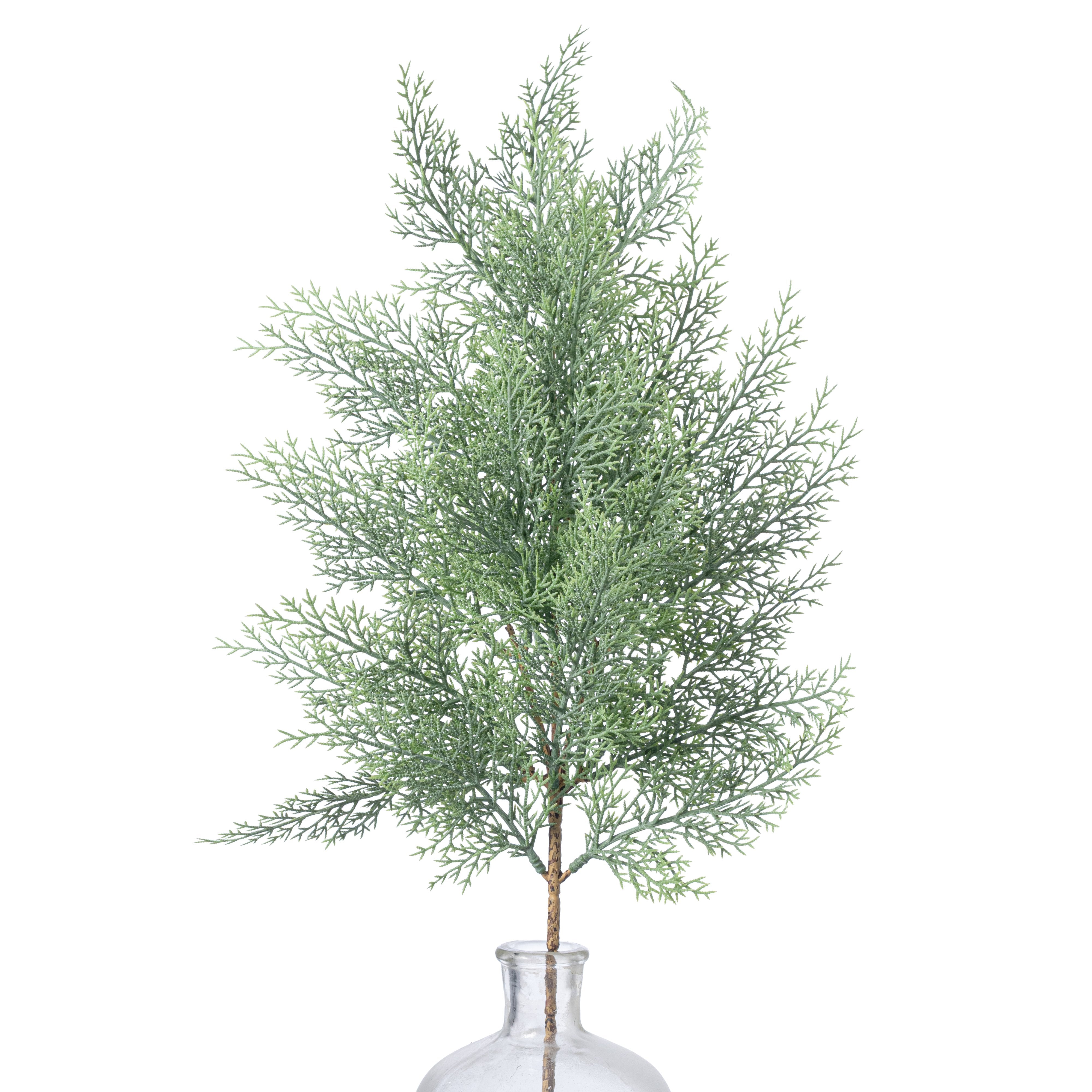 26" Evergreen Cedar Spray: Powdered Green Item Number: 512015