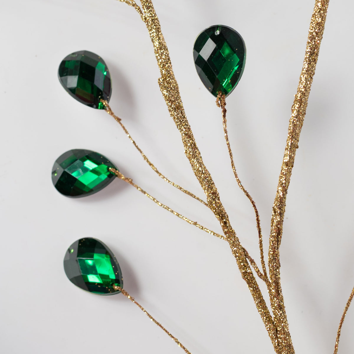 26" Teardrop Gem Jewel Spray: Emerald Green Lifestyle Photo
