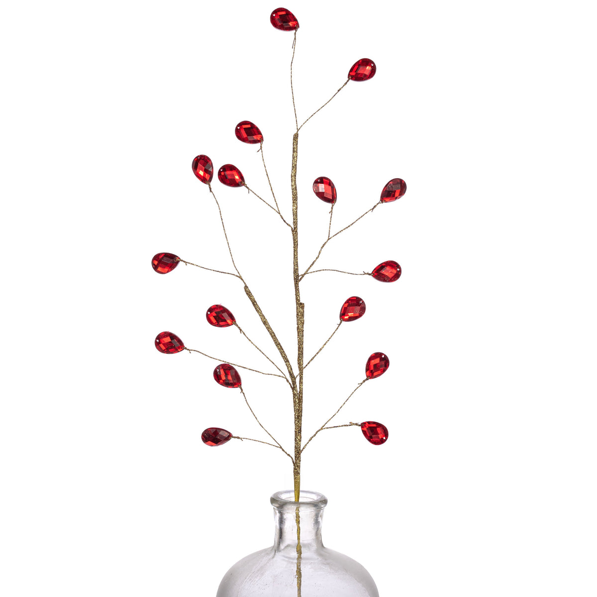 26" Teardrop Gem Jewel Spray: Red Item Number: 86915RD