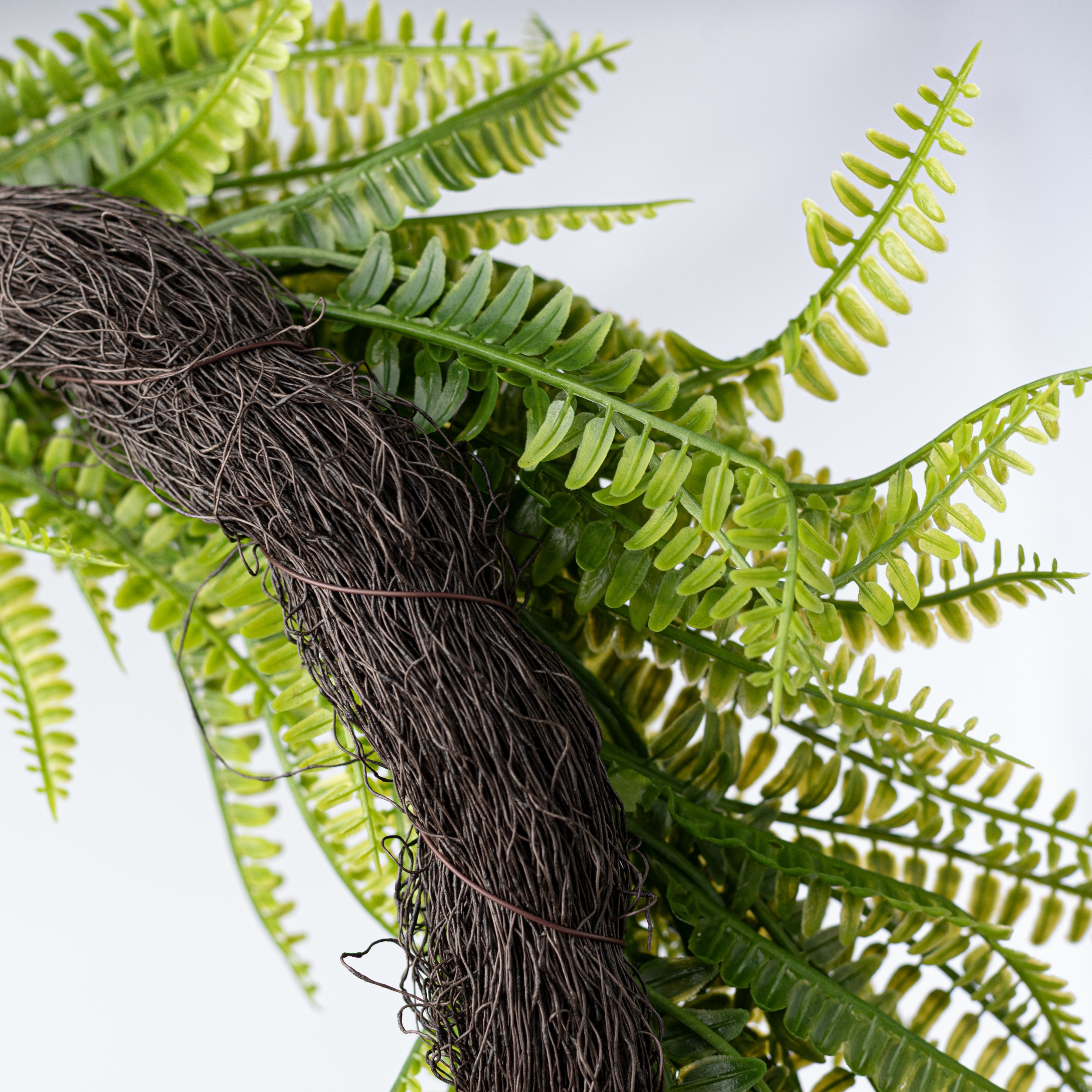 26" Woodland Fern Teardrop Wreath: Two Tone Fresh Green detail photo 5