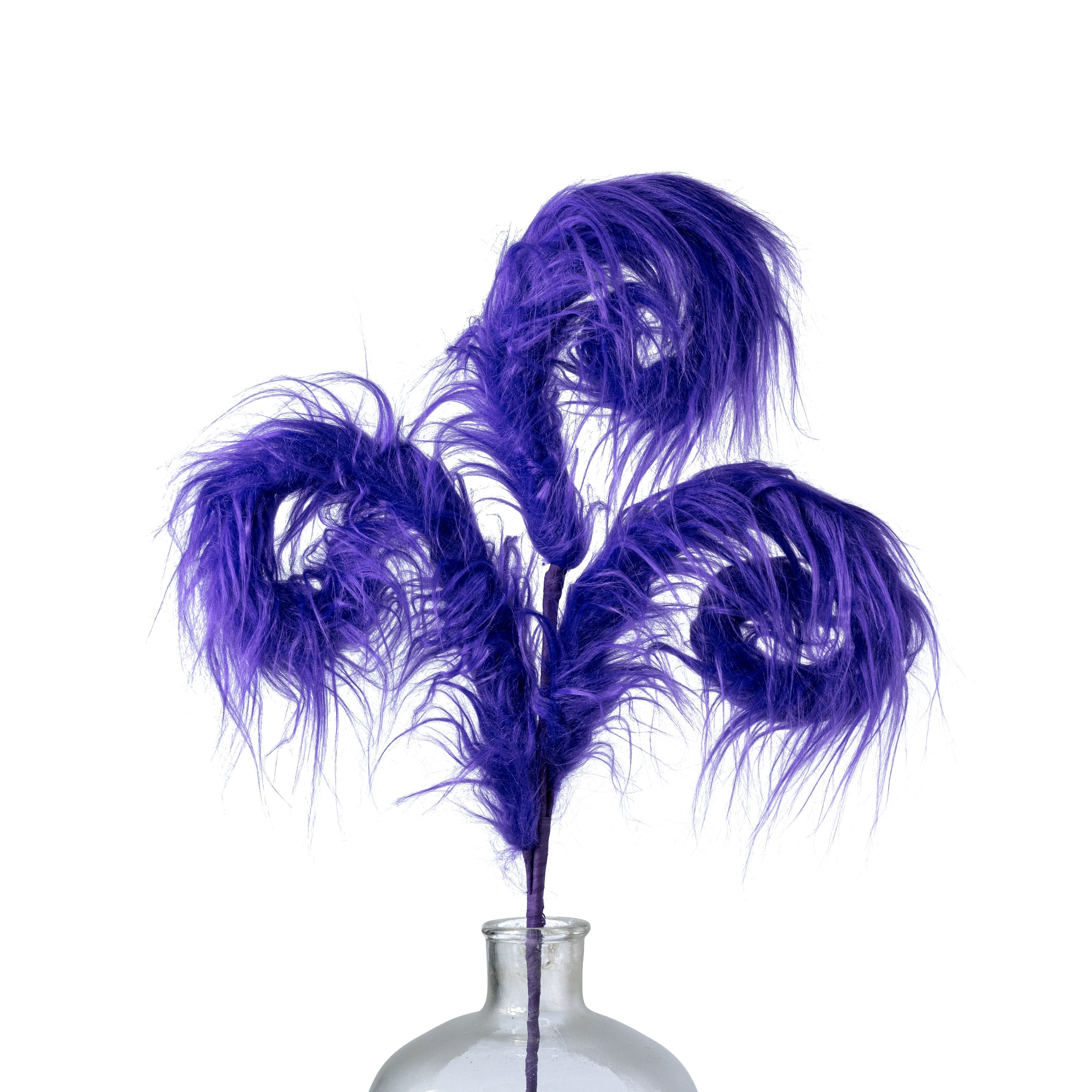 28" Furry Monster Spiral Curly Spray: Purple Item Number: 57302PU