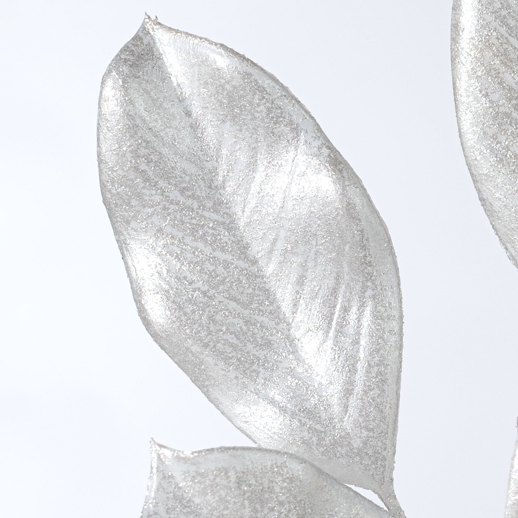 28" Pearl Magnolia Leaf Spray: White Lifestyle Photo