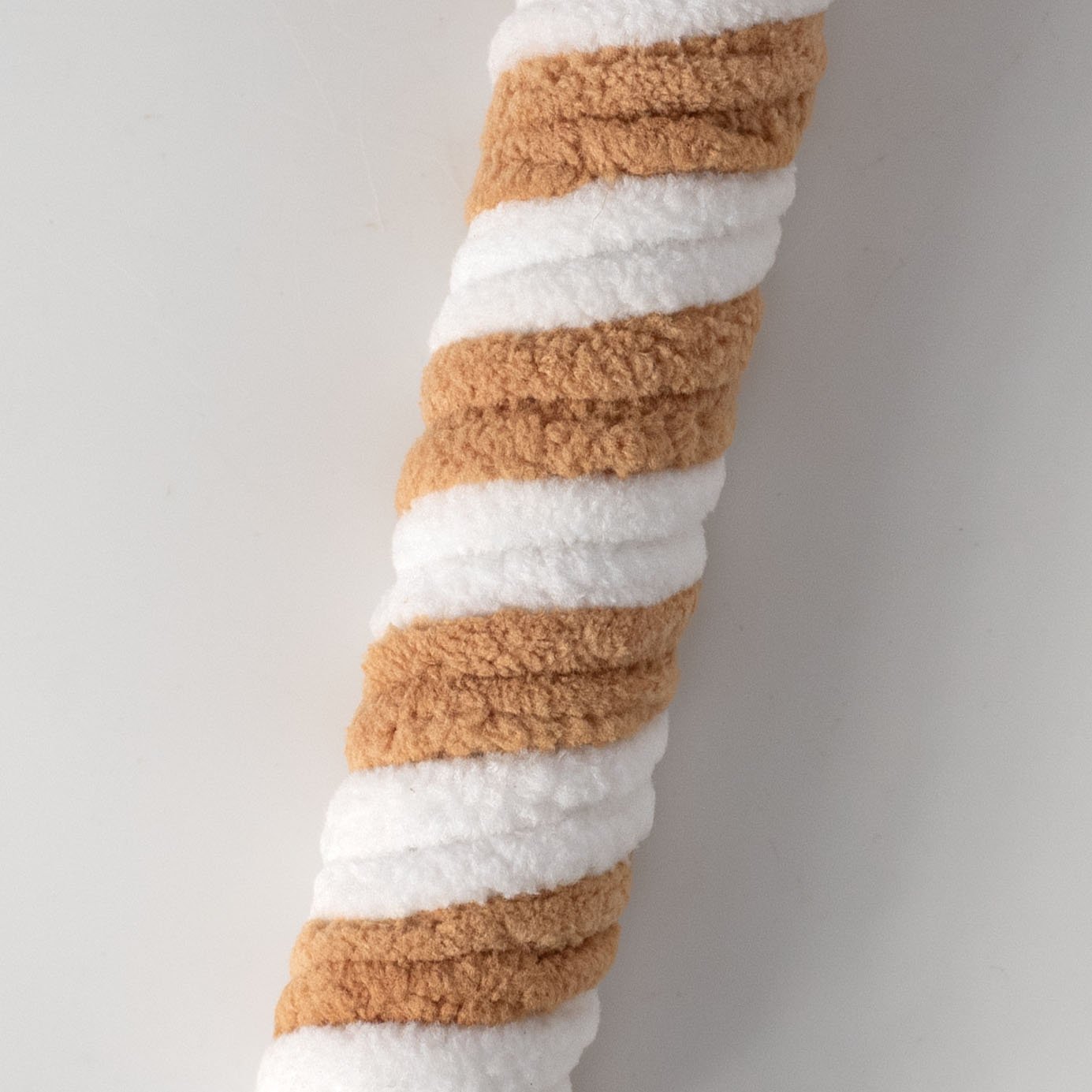 28" Velvet & Foam Wired Peppermint Stick: Gingerbread detail photo 4