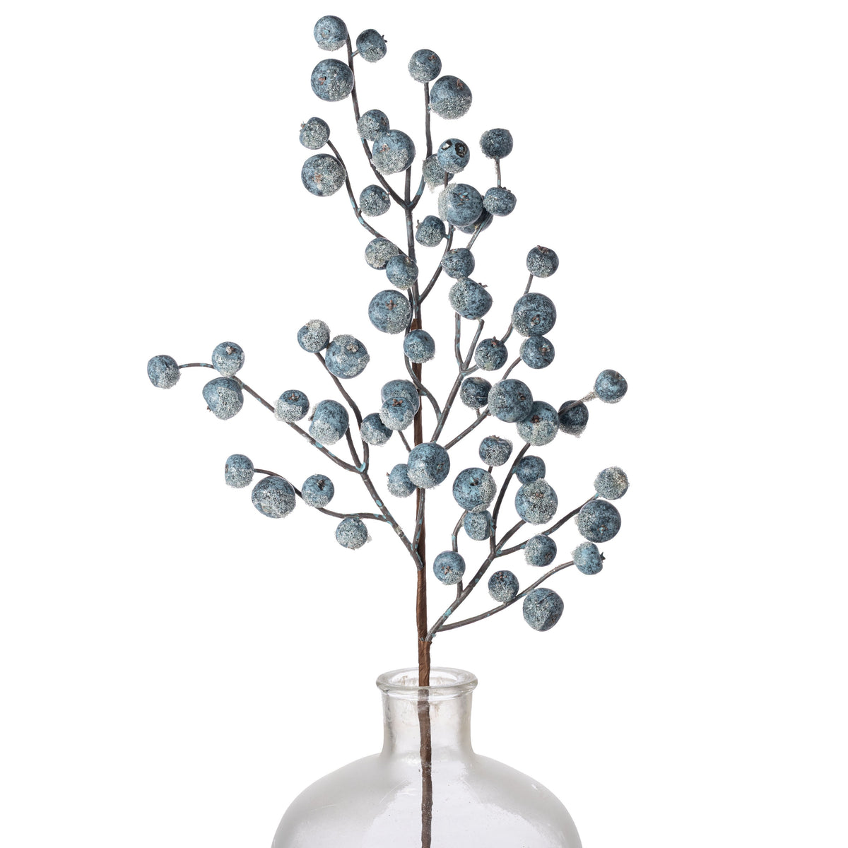 28" Weather Resistant Iced Berry Spray: Blue & White Item Number: 281057