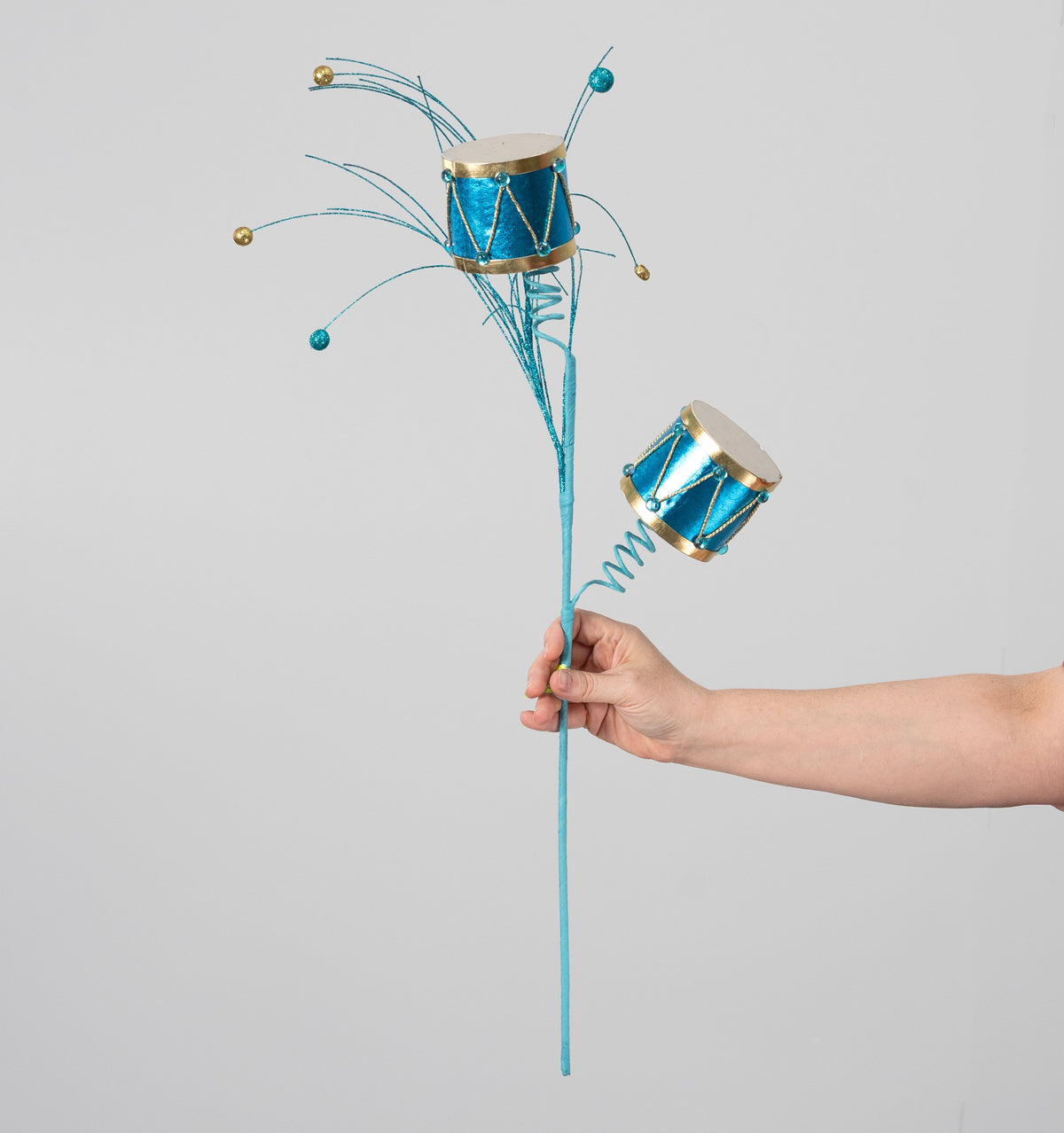 29" Metallic Drum Spray: Azure Blue detail photo 3