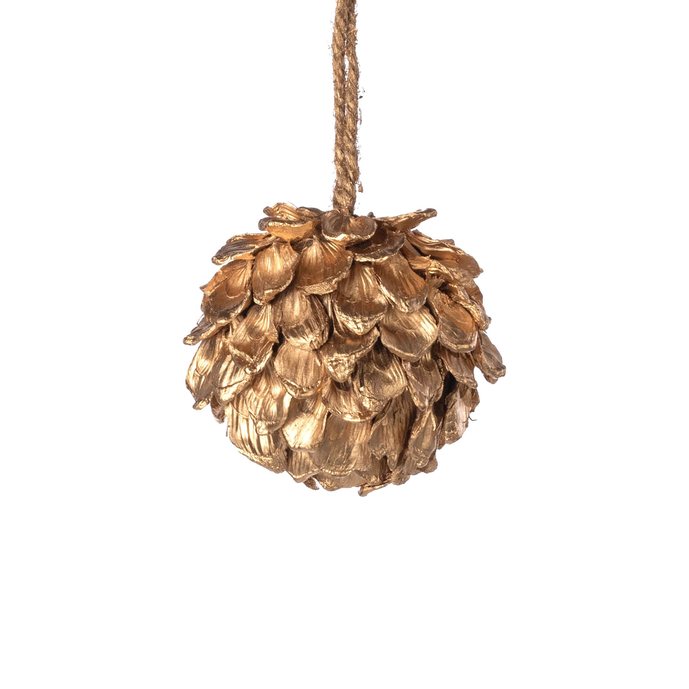 3.5" Pinecone Artichoke Ball Ornament: Gold Item Number: 571036