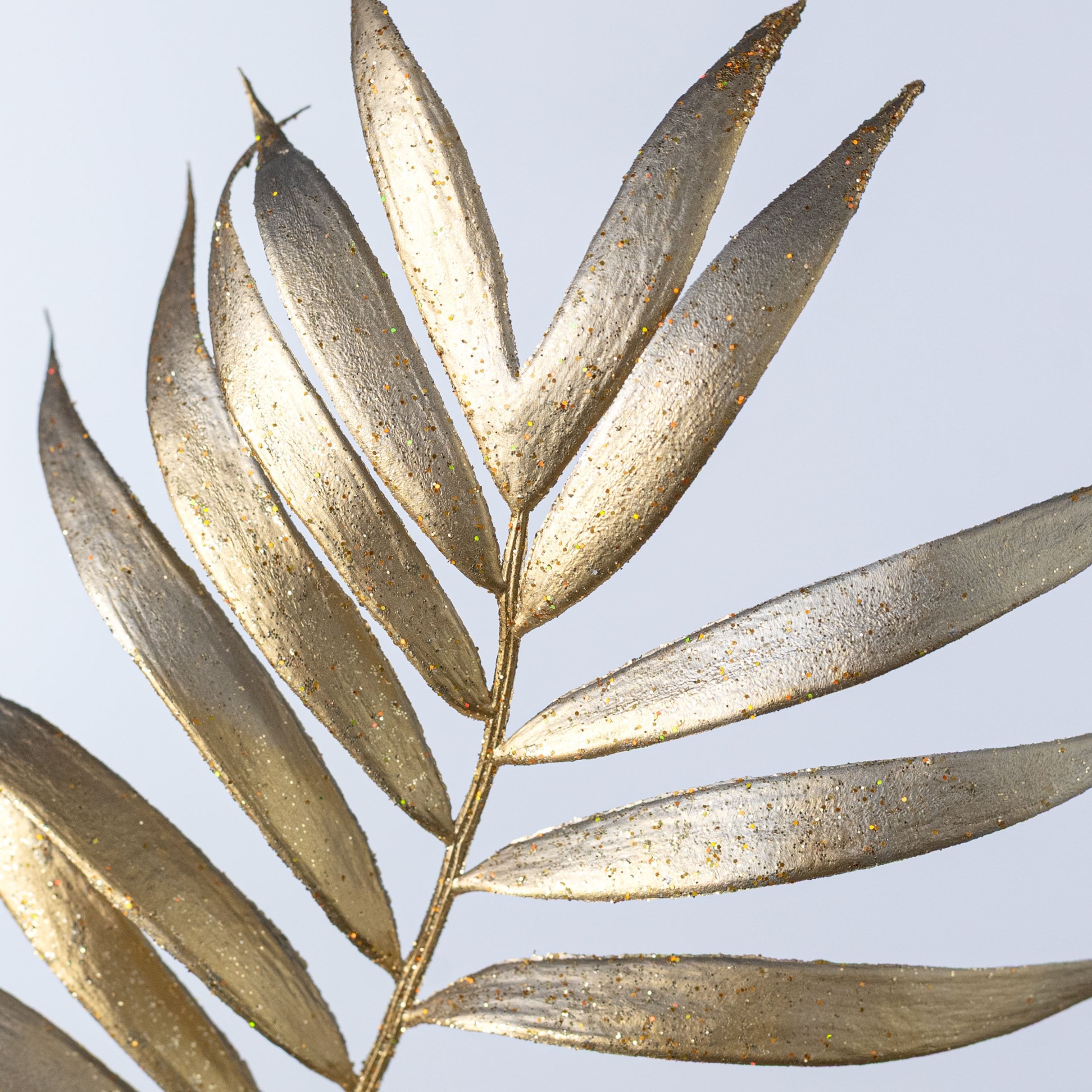 30" Plastic Metallic Palm Fern Spray: Metallic Gold Lifestyle Photo