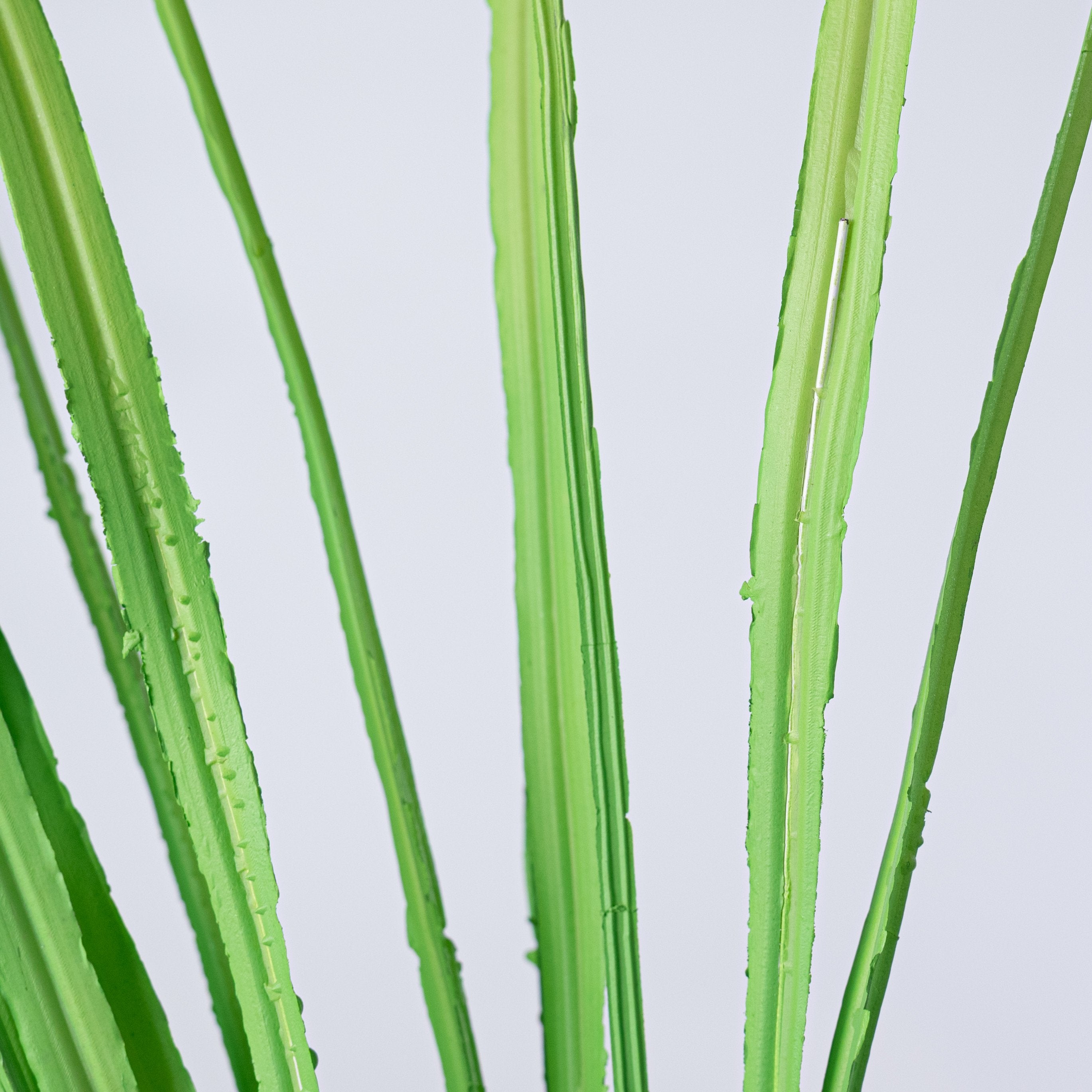 30" Plastic Sword Grass Bush: Bright Green detail photo 4