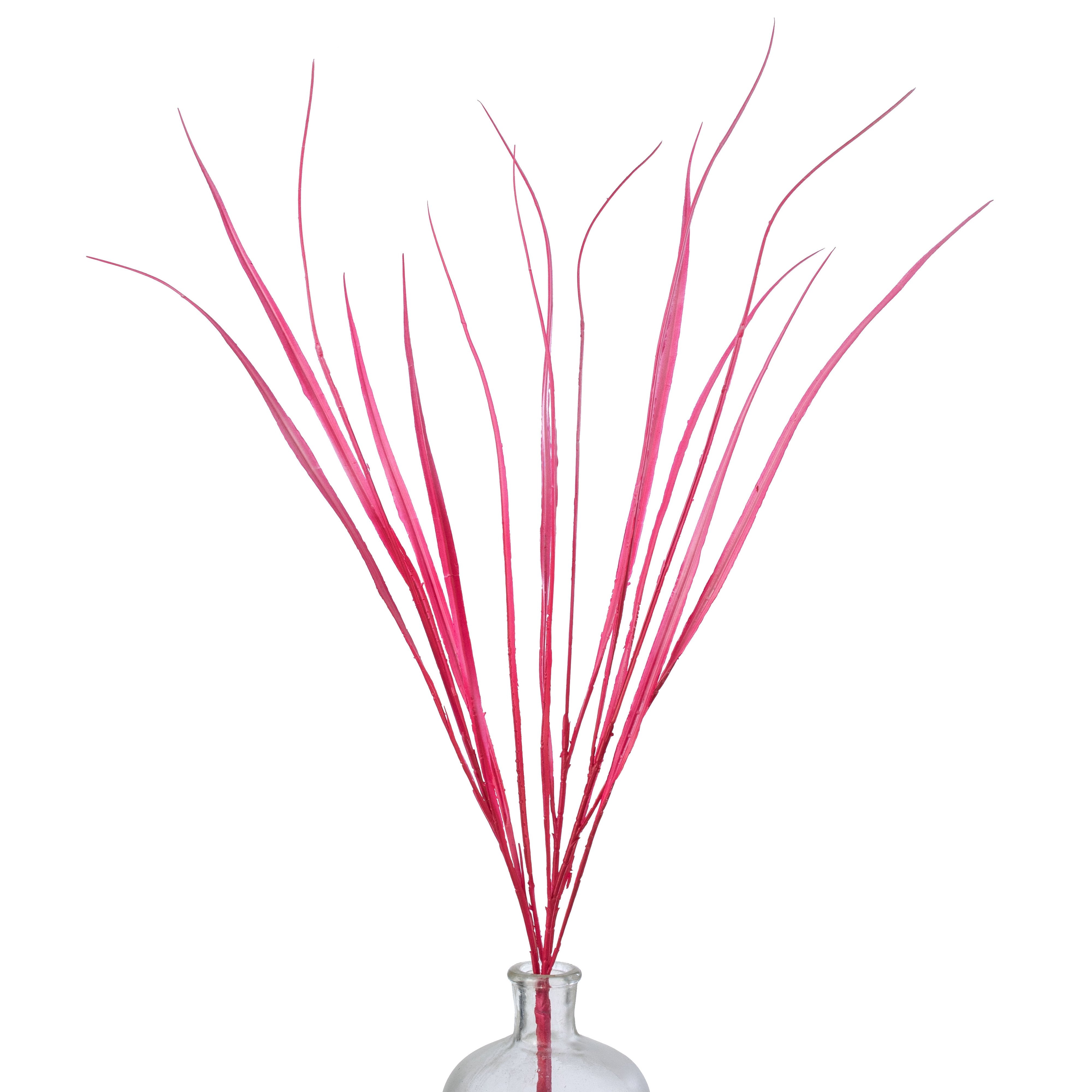 30" Plastic Sword Grass Bush: Hot Pink Item Number: 64007PK