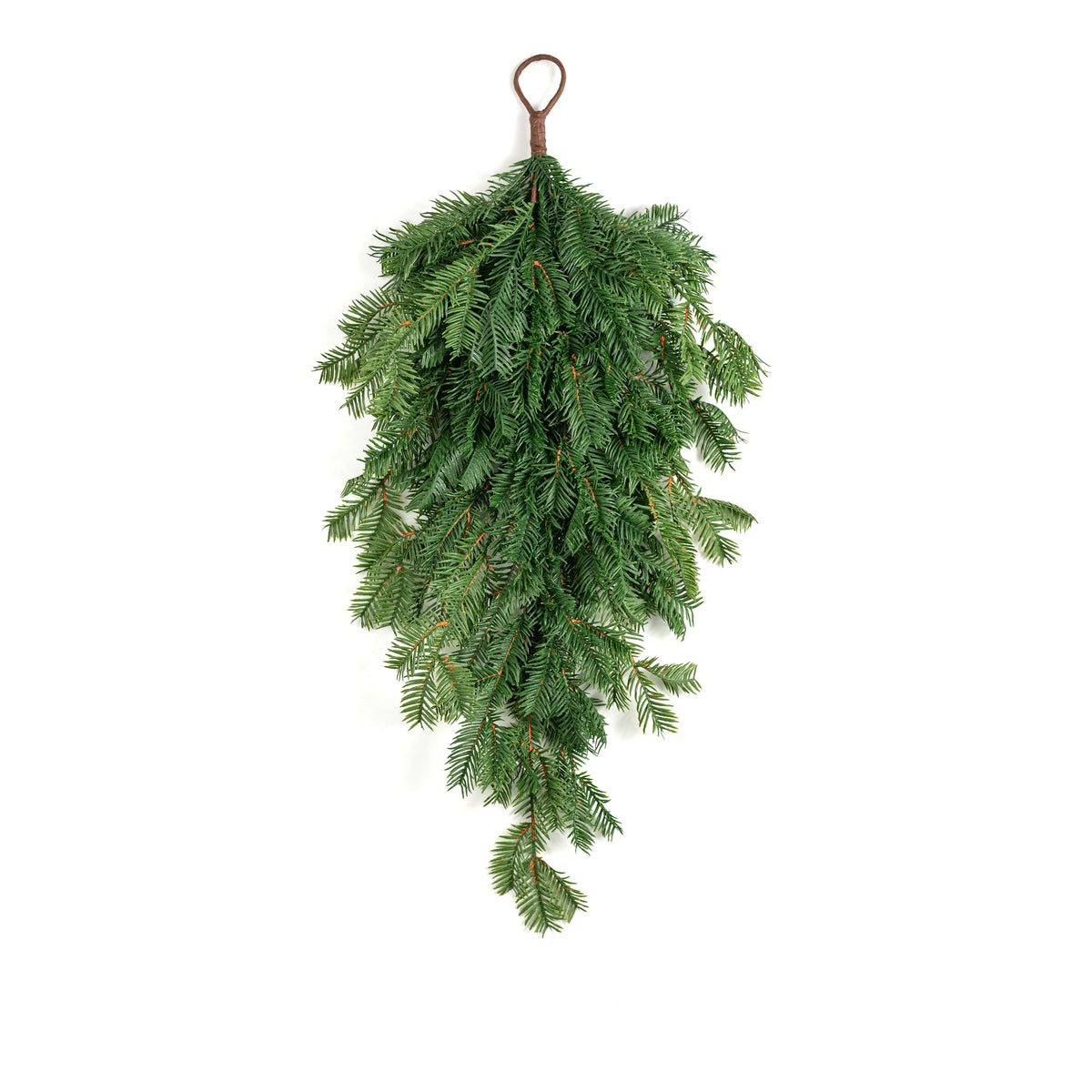 30" Real Touch Balsam Pine Teardrop: Two-Tone Green Item Number: XX9873