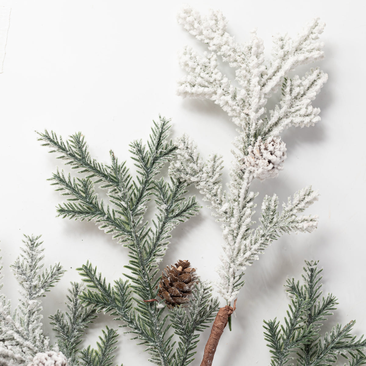 30" Snow Covered Cedar Spray detail photo 4