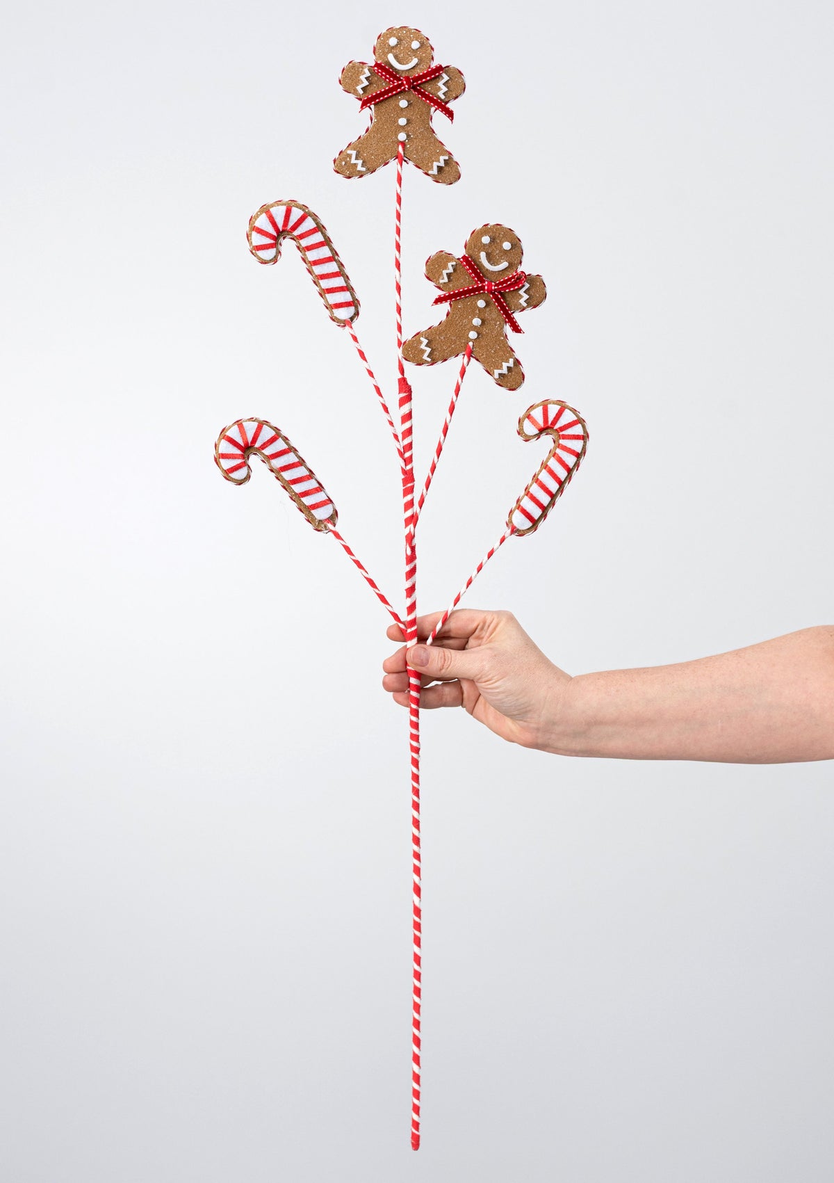 31" Gingerbread Men & Candy Canes Spray detail photo 3