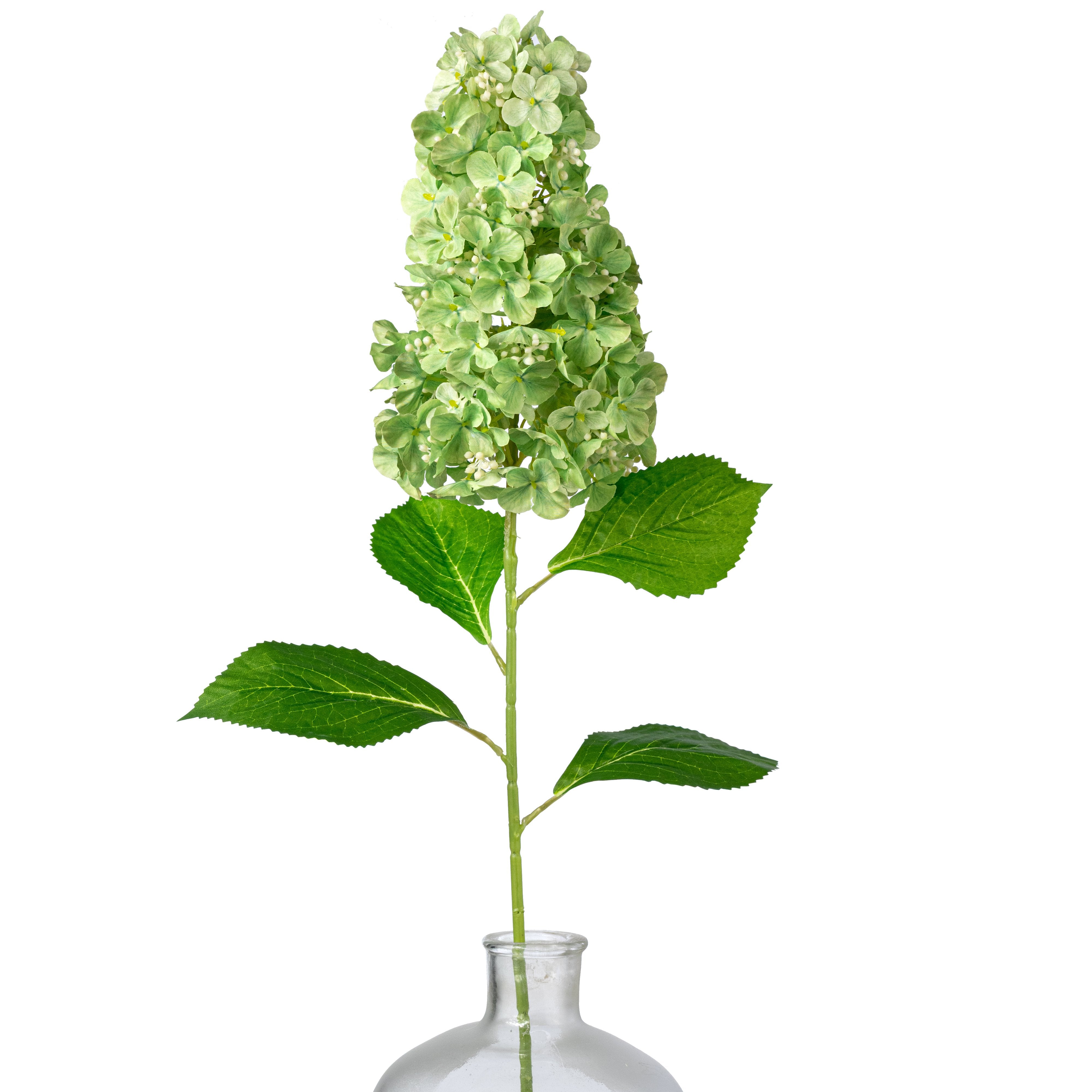 32" Fabric Cone Hydrangea Stem: Green Item Number: FS396230