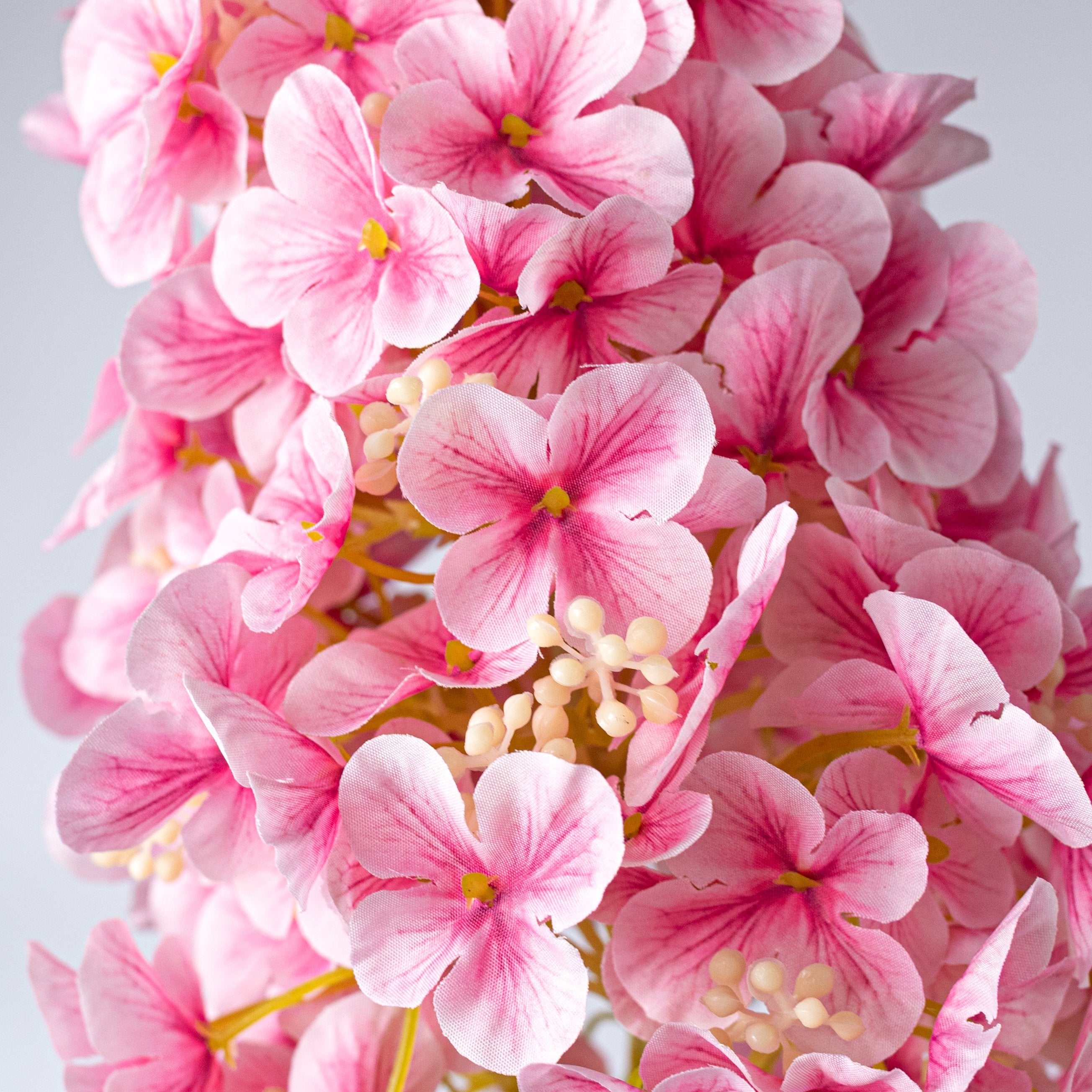32" Fabric Cone Hydrangea Stem: Pink Lifestyle Photo