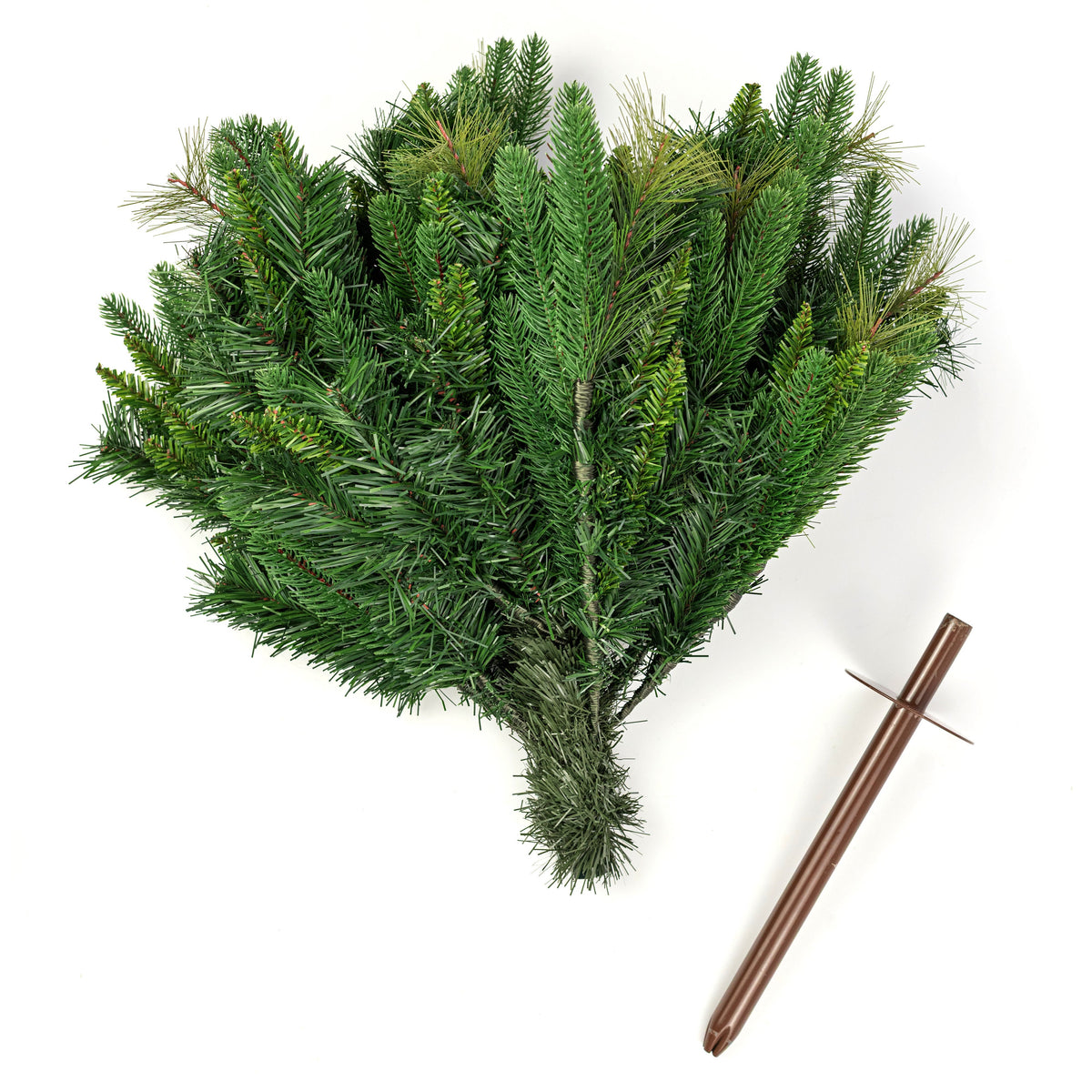 32" PVC Greenery Porch Pot Cover (258 Tips) detail photo 5