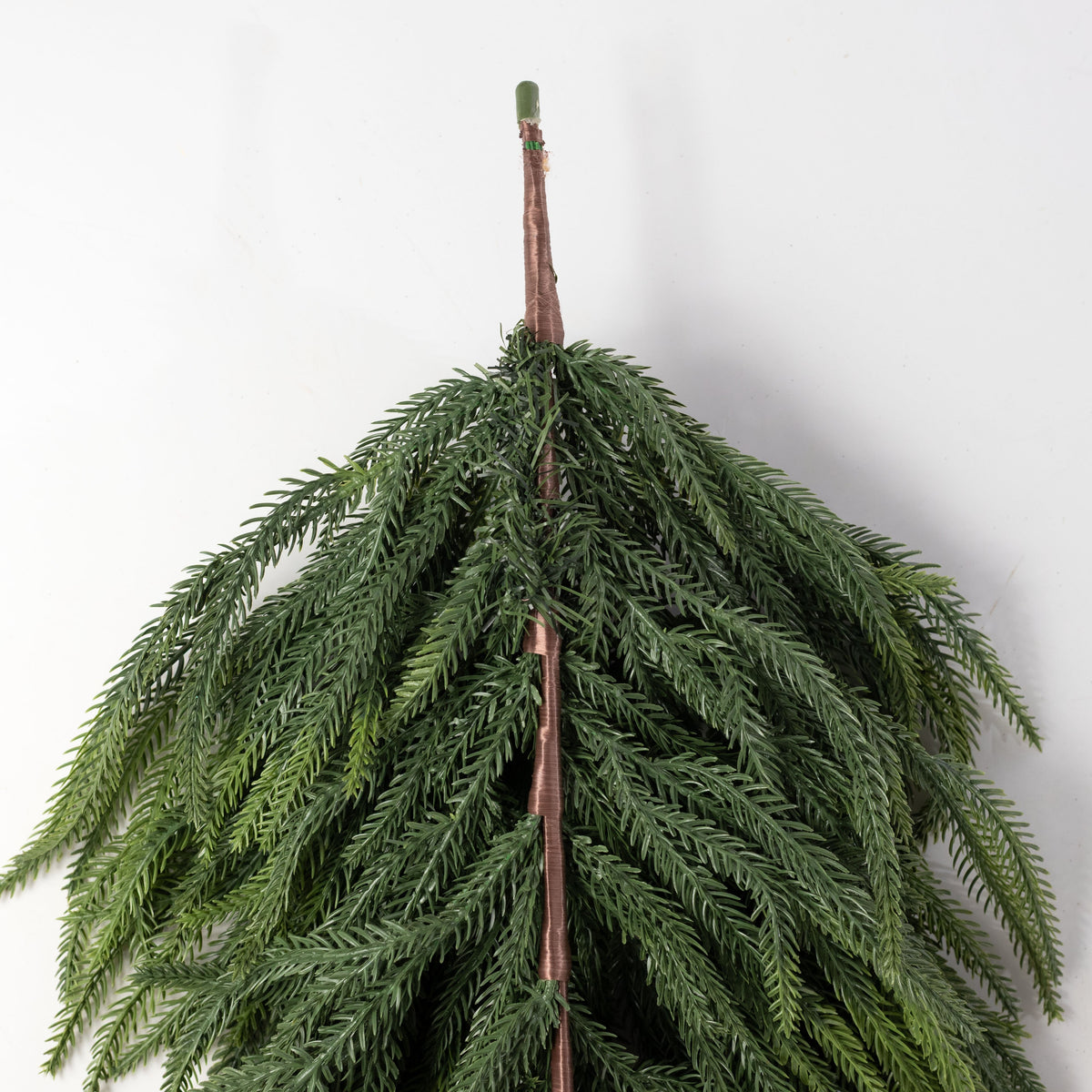 32" Real Touch Norfolk Pine Teardrop Swag: Evergreen (45 Tips) detail photo 4