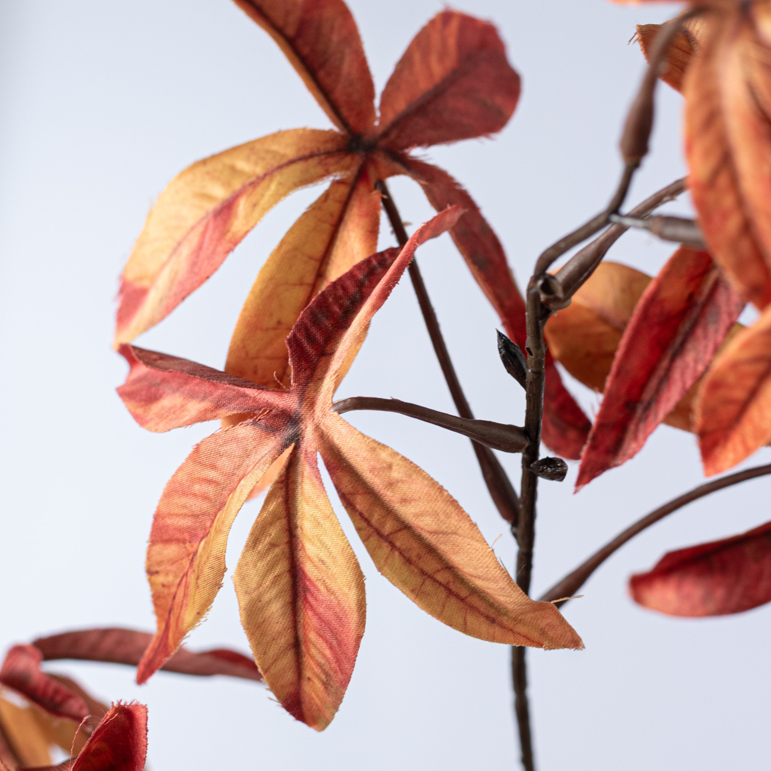 35" Fall Leaves Spray: Orange Lifestyle Photo