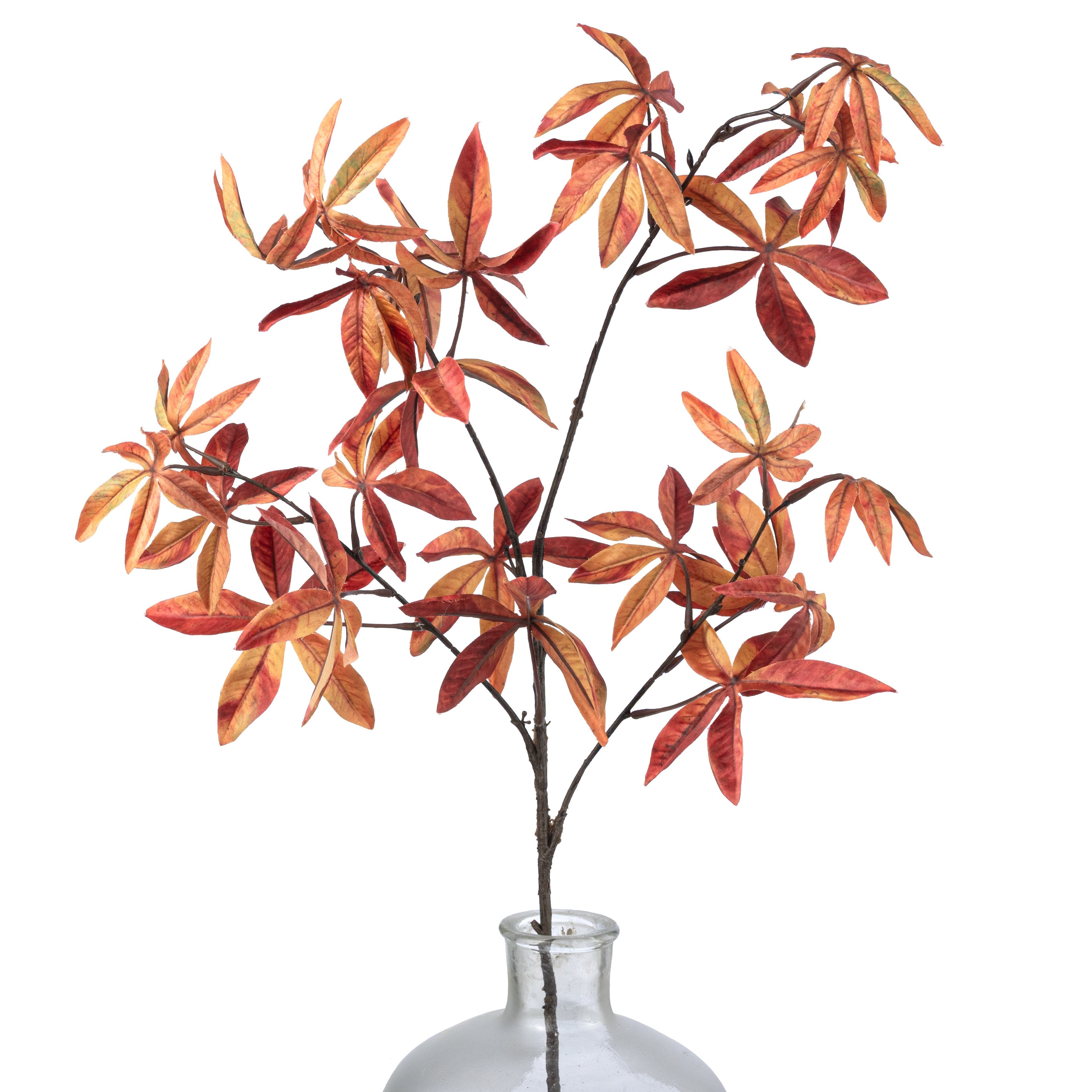 35" Fall Leaves Spray: Orange Item Number: 57470OR