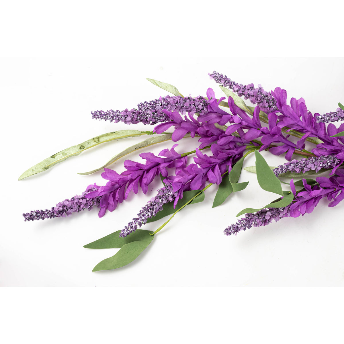 48" Bluebonnet Flowers Garland: Purple Heather detail photo 4