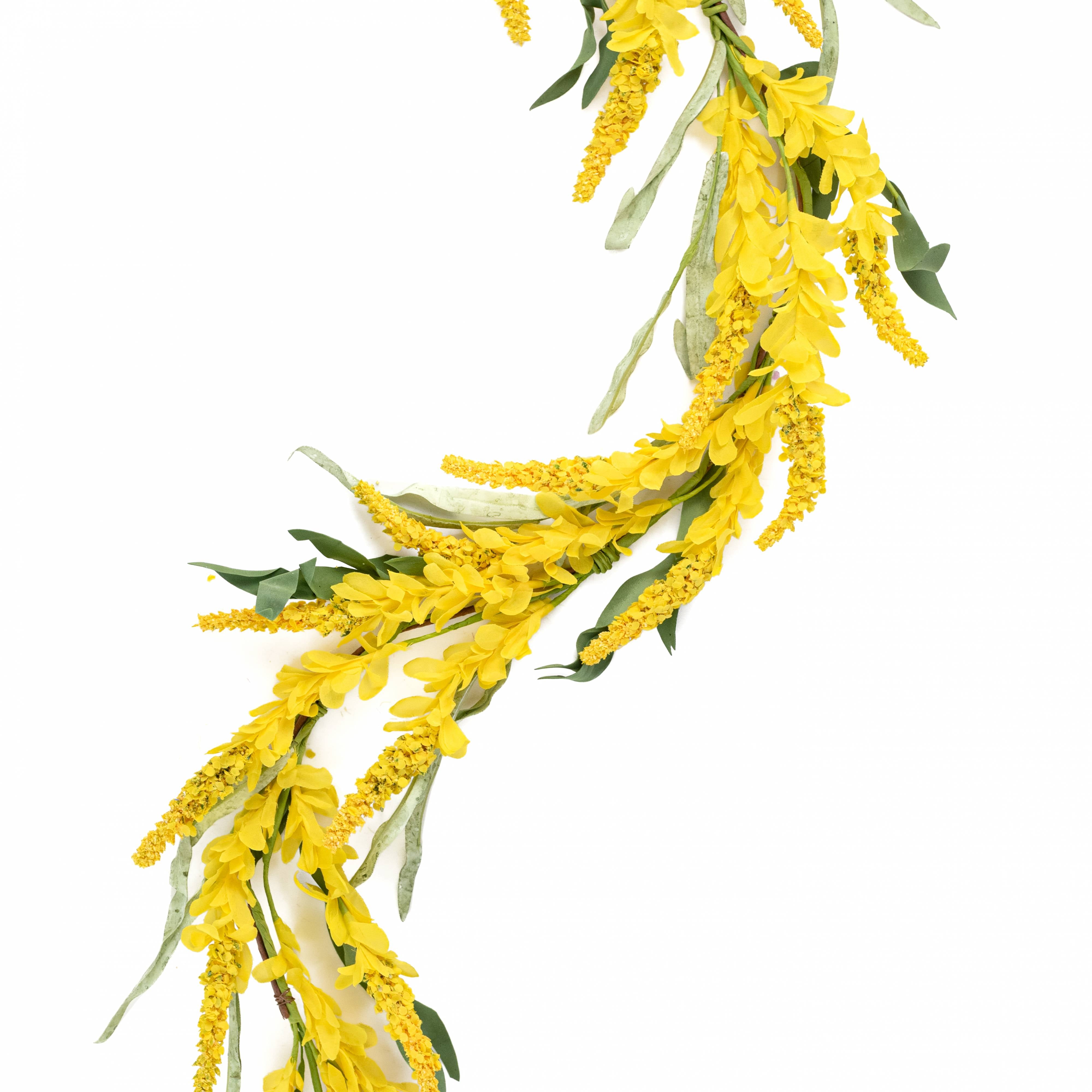 48" Bluebonnet Flowers Garland: Yellow Heather Item Number: 35581