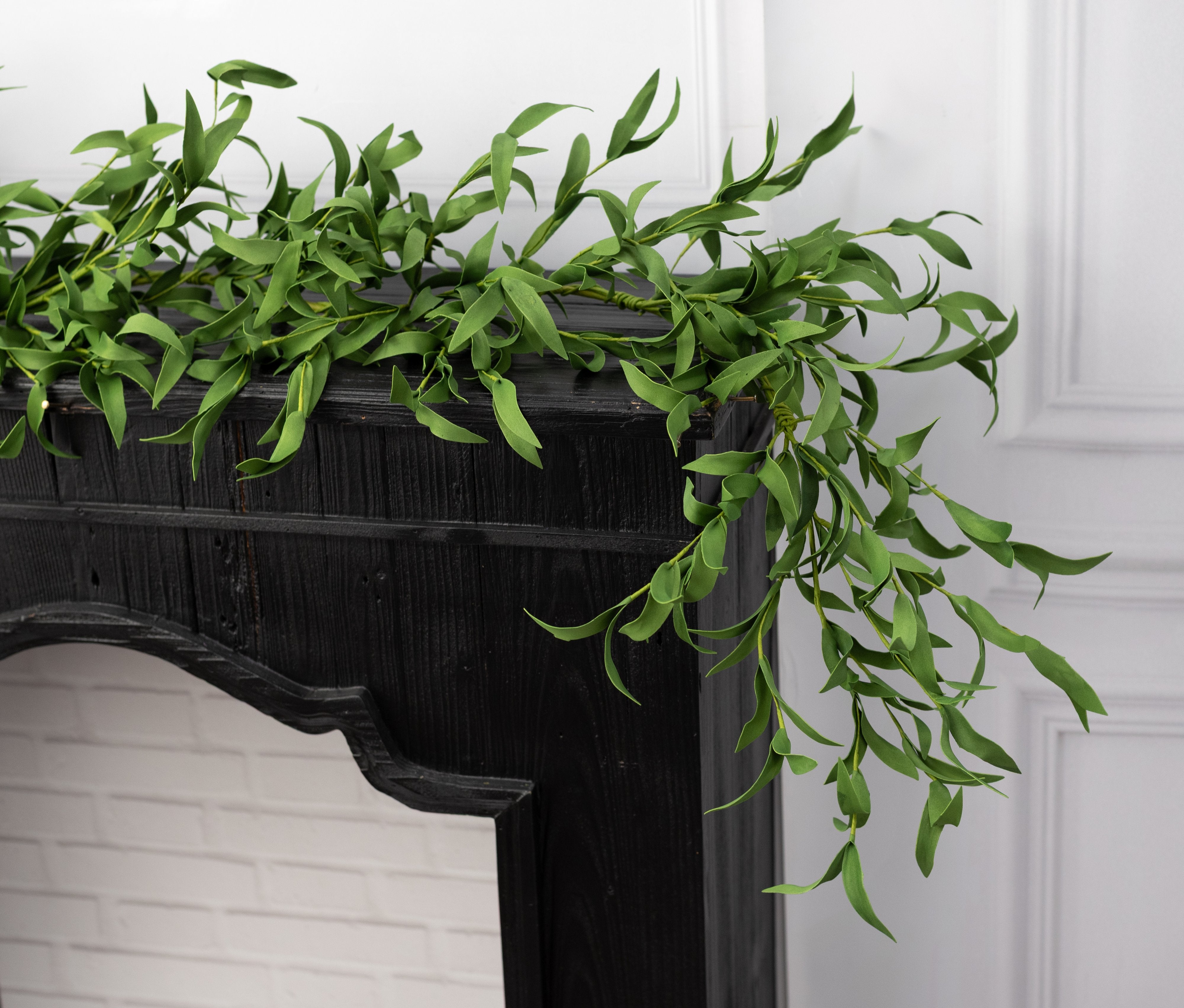 50" EVA Foam Herb Leaves Garland: Green detail photo 4