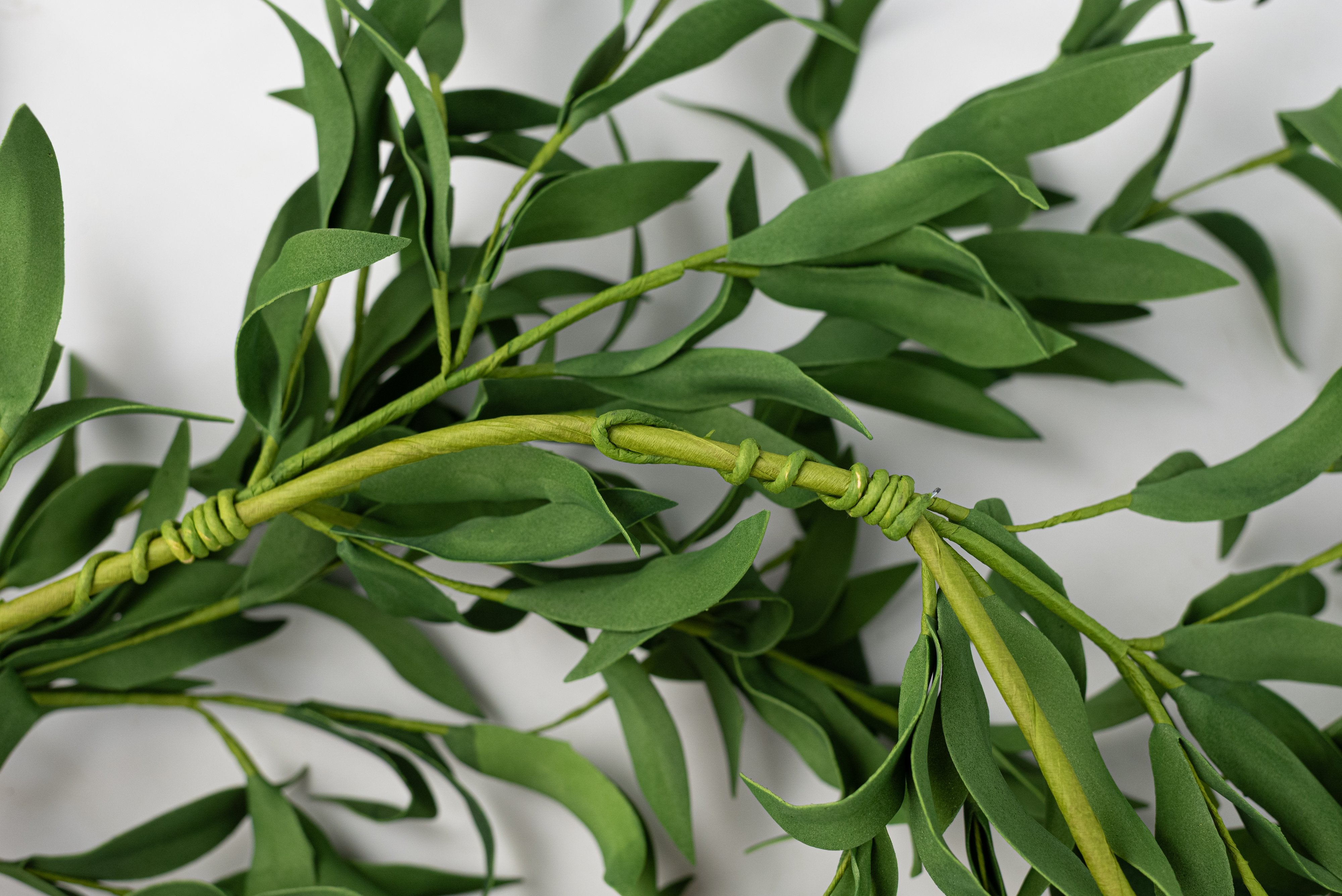 50" EVA Foam Herb Leaves Garland: Green detail photo 5