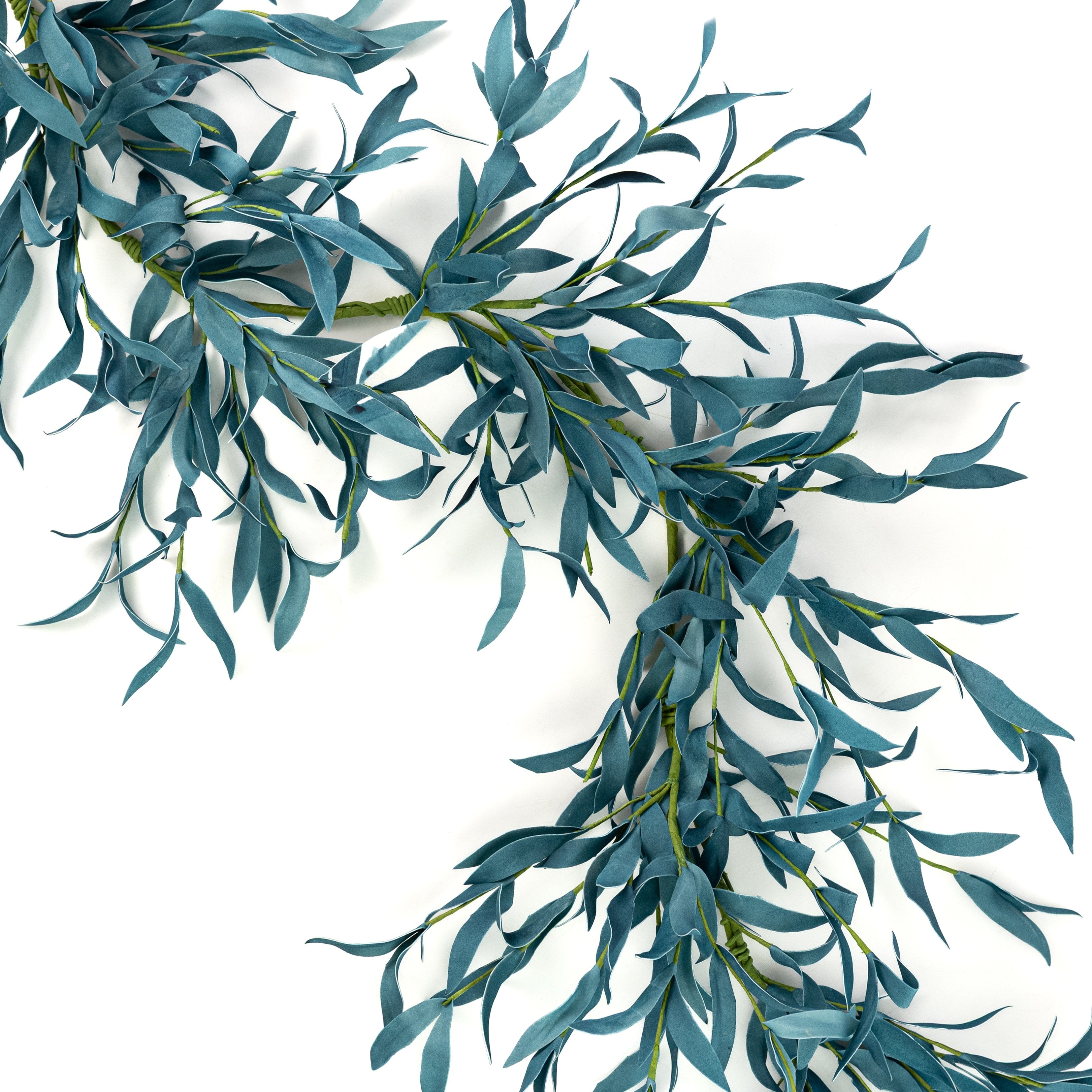 50" EVA Foam Herb Leaves Garland: Sea Blue Item Number: 550231
