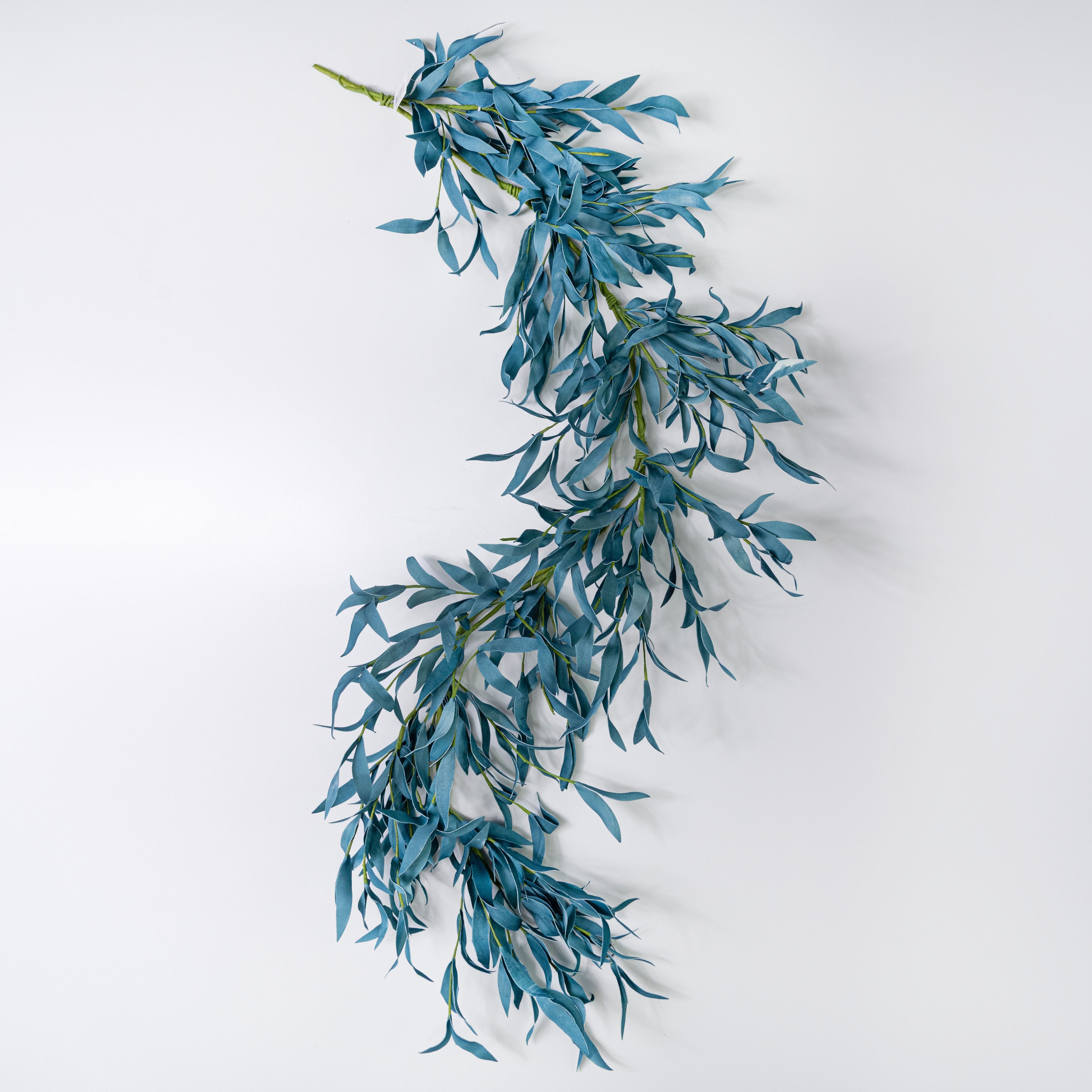 50" EVA Foam Herb Leaves Garland: Sea Blue detail photo 6