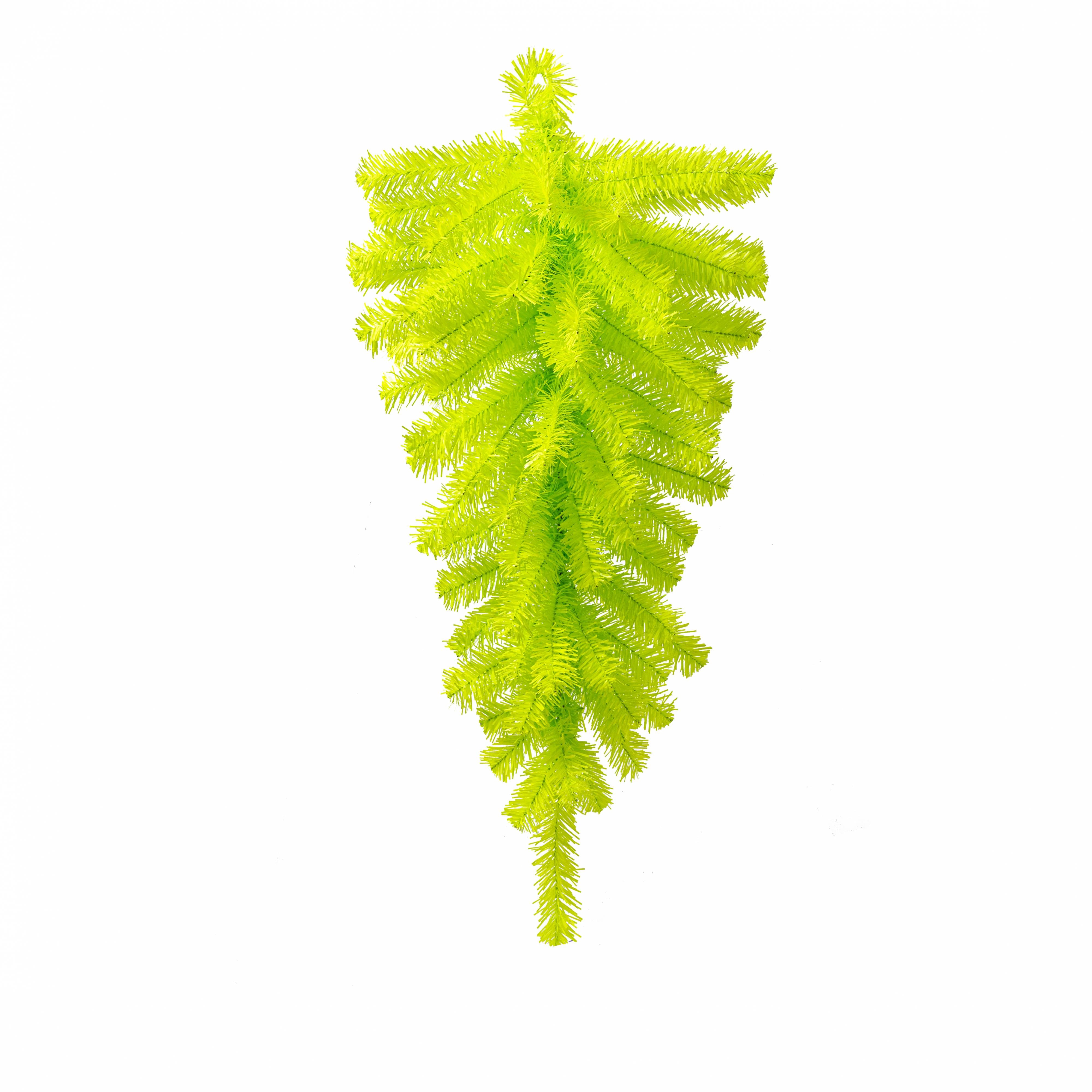 30" Pine Teardrop Swag: Lime Green (70 Tips)