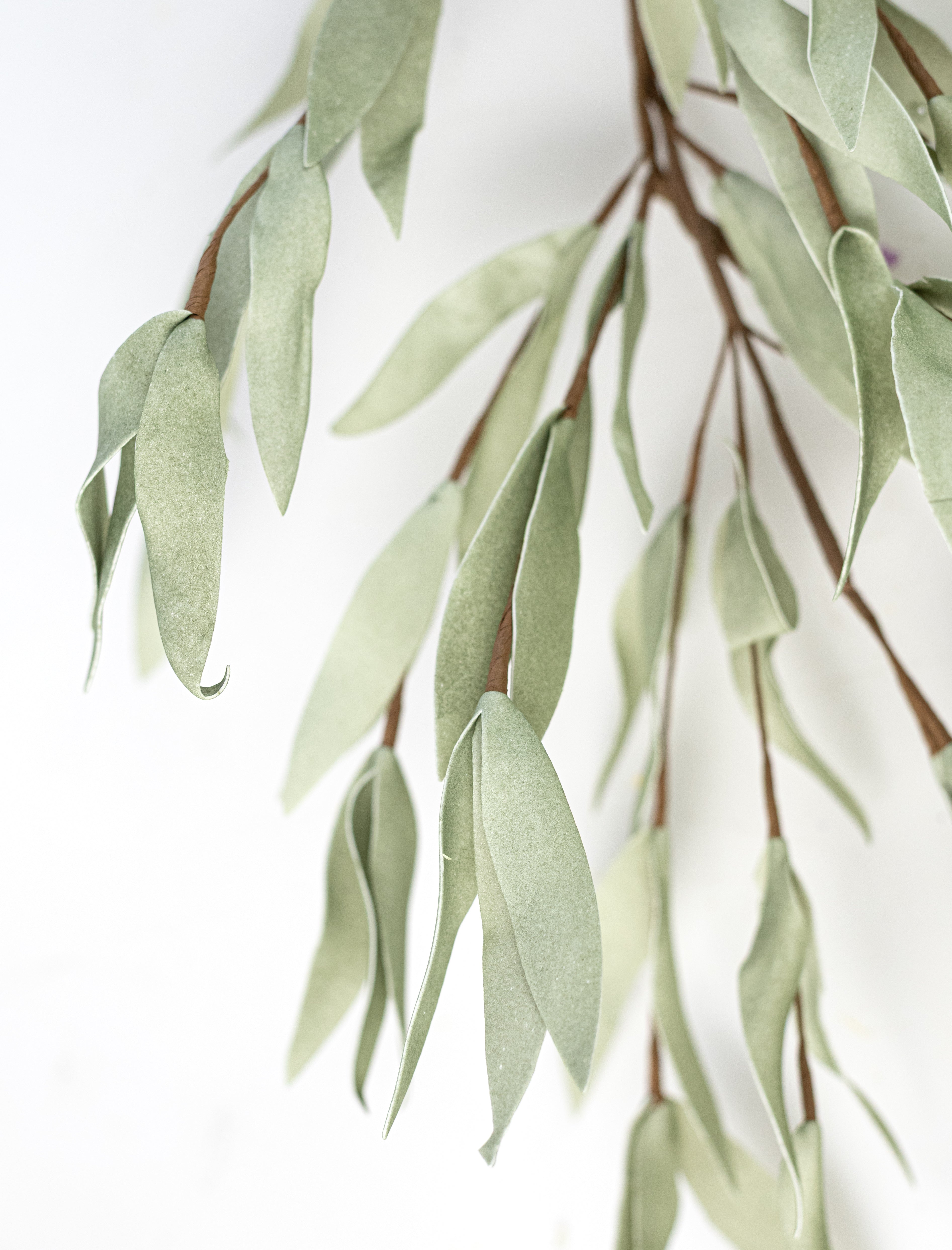 54" EVA Foam Herb Leaves Garland: Dusty Sage detail photo 3