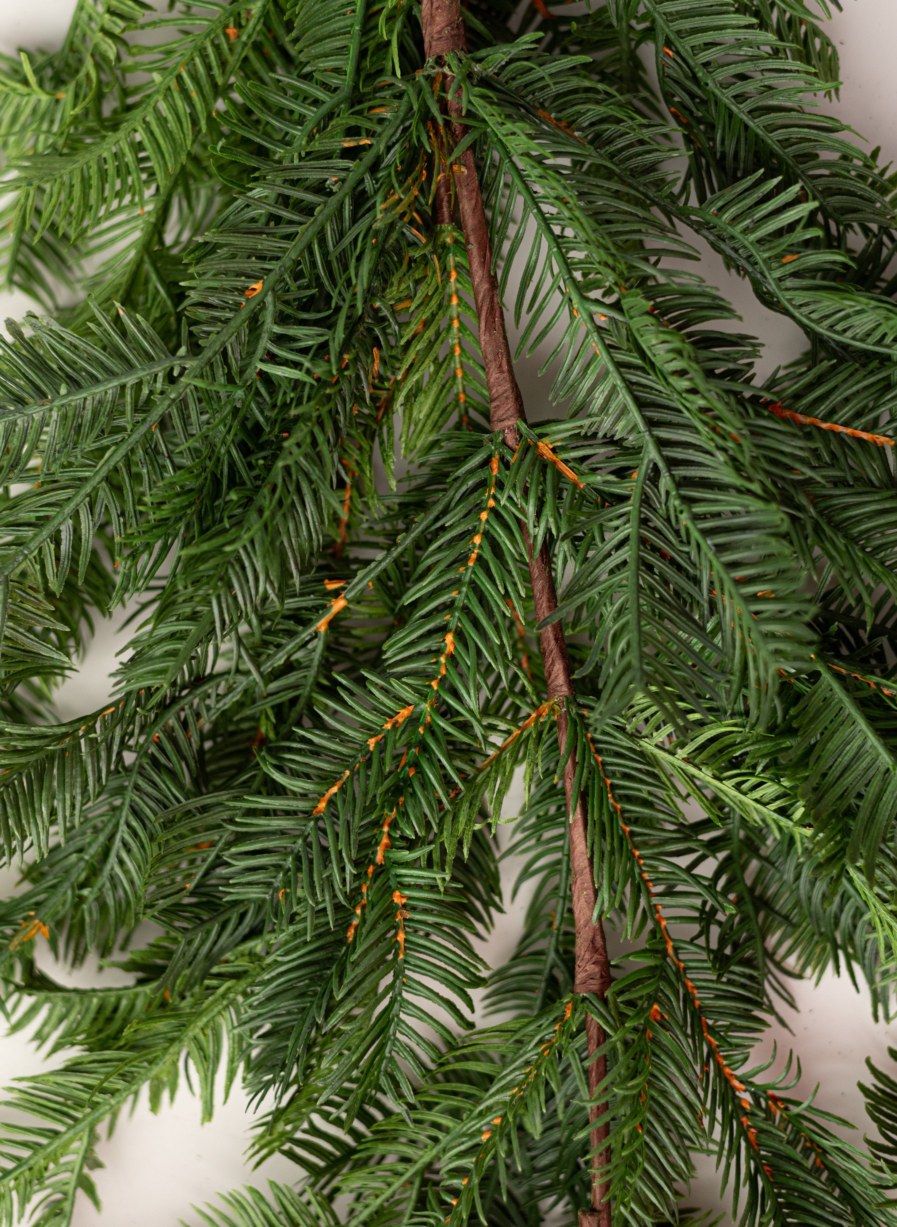 60" Real Touch Balsam Pine Garland: Two-Tone Green detail photo 5