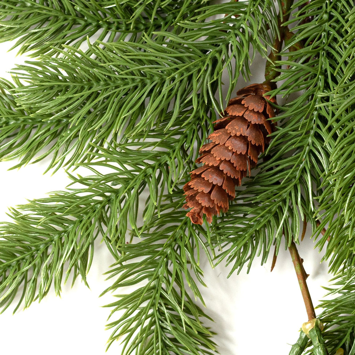 67" Real Touch Douglas Fir & Pinecone Garland detail photo 3