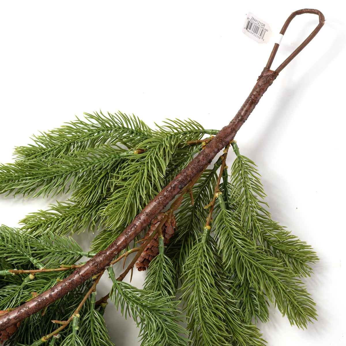 67" Real Touch Douglas Fir & Pinecone Garland detail photo 5