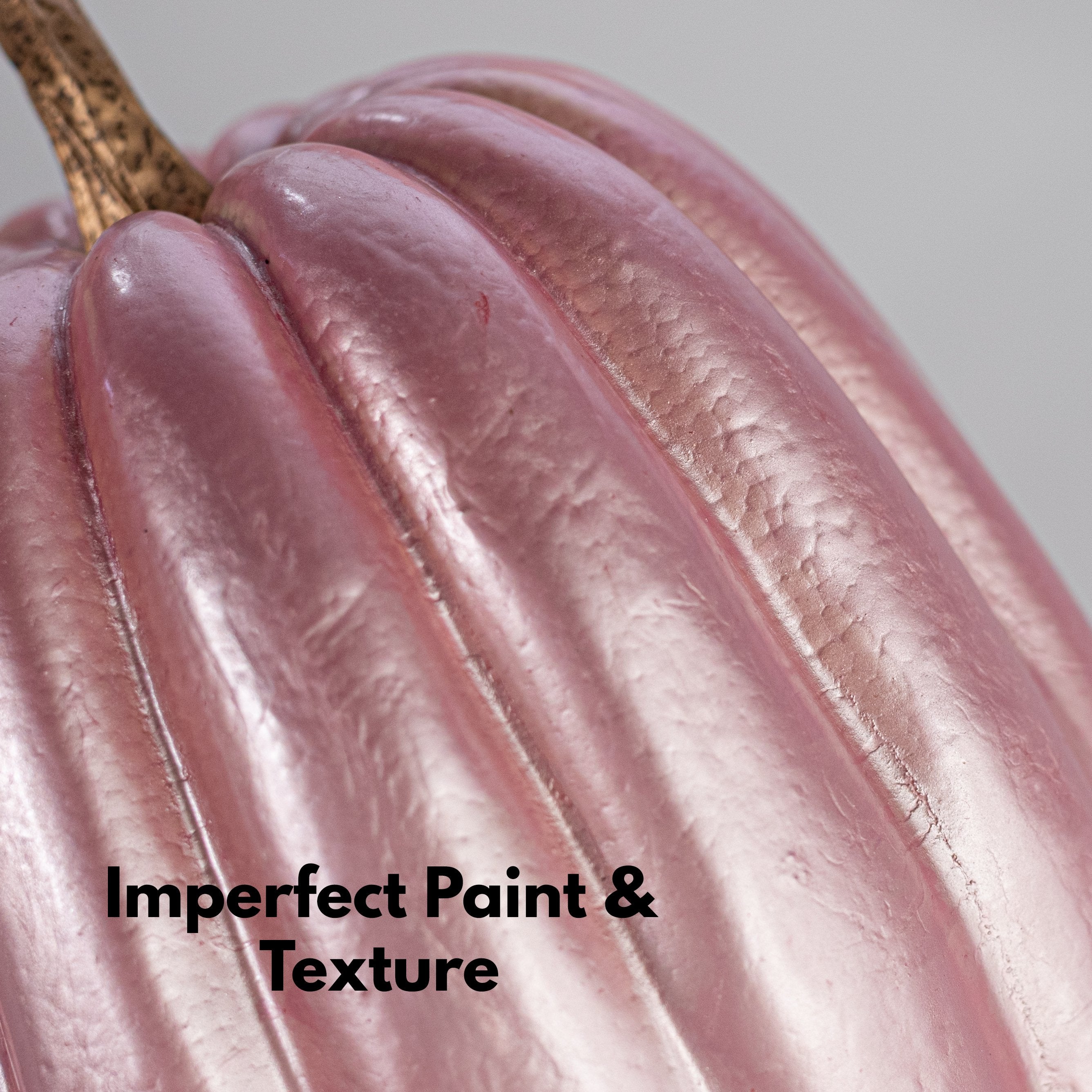 7.5" Tall Foam Pumpkin: Mauve detail photo 4