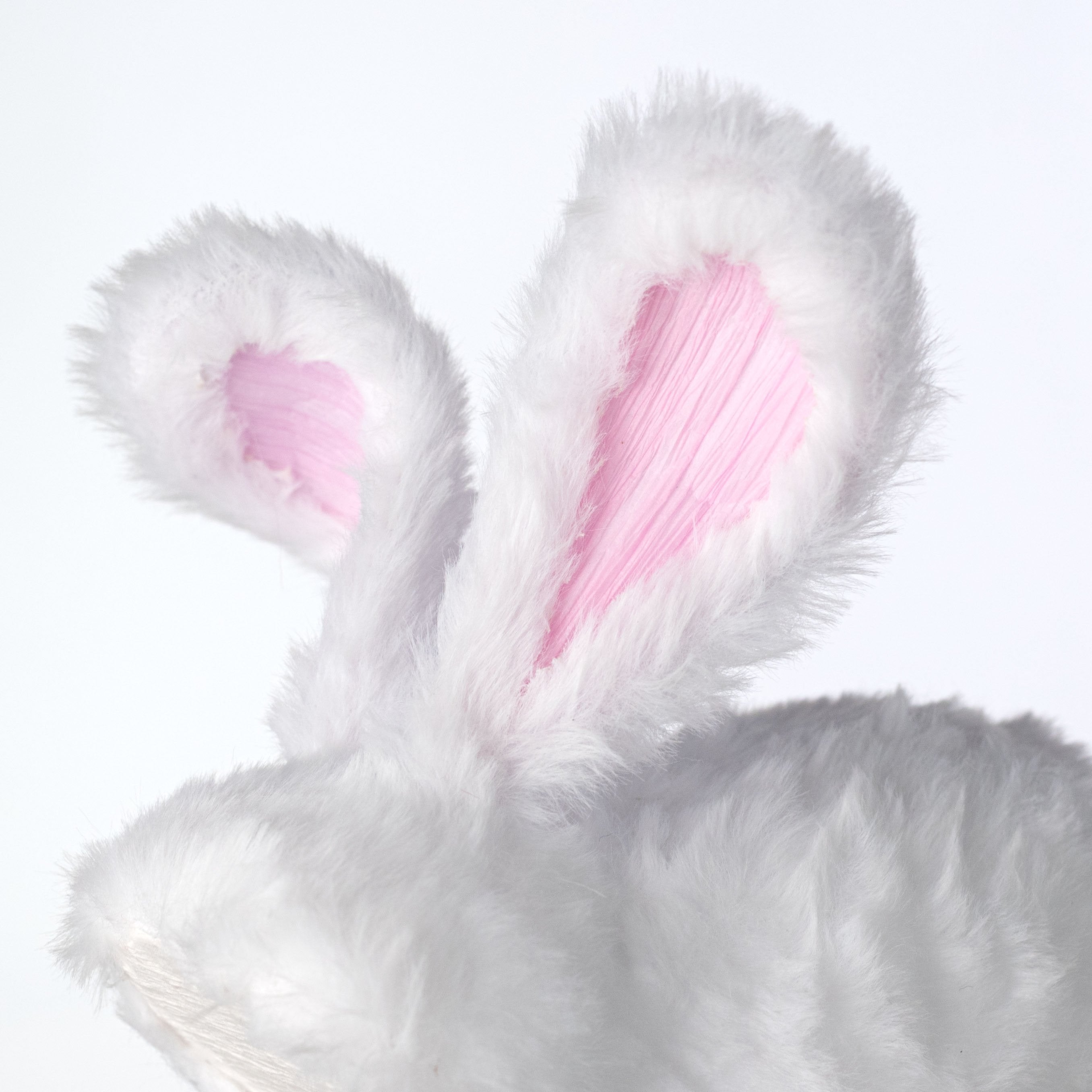 8.5" Furry Head Down Bunny Rabbit Decoration detail photo 3
