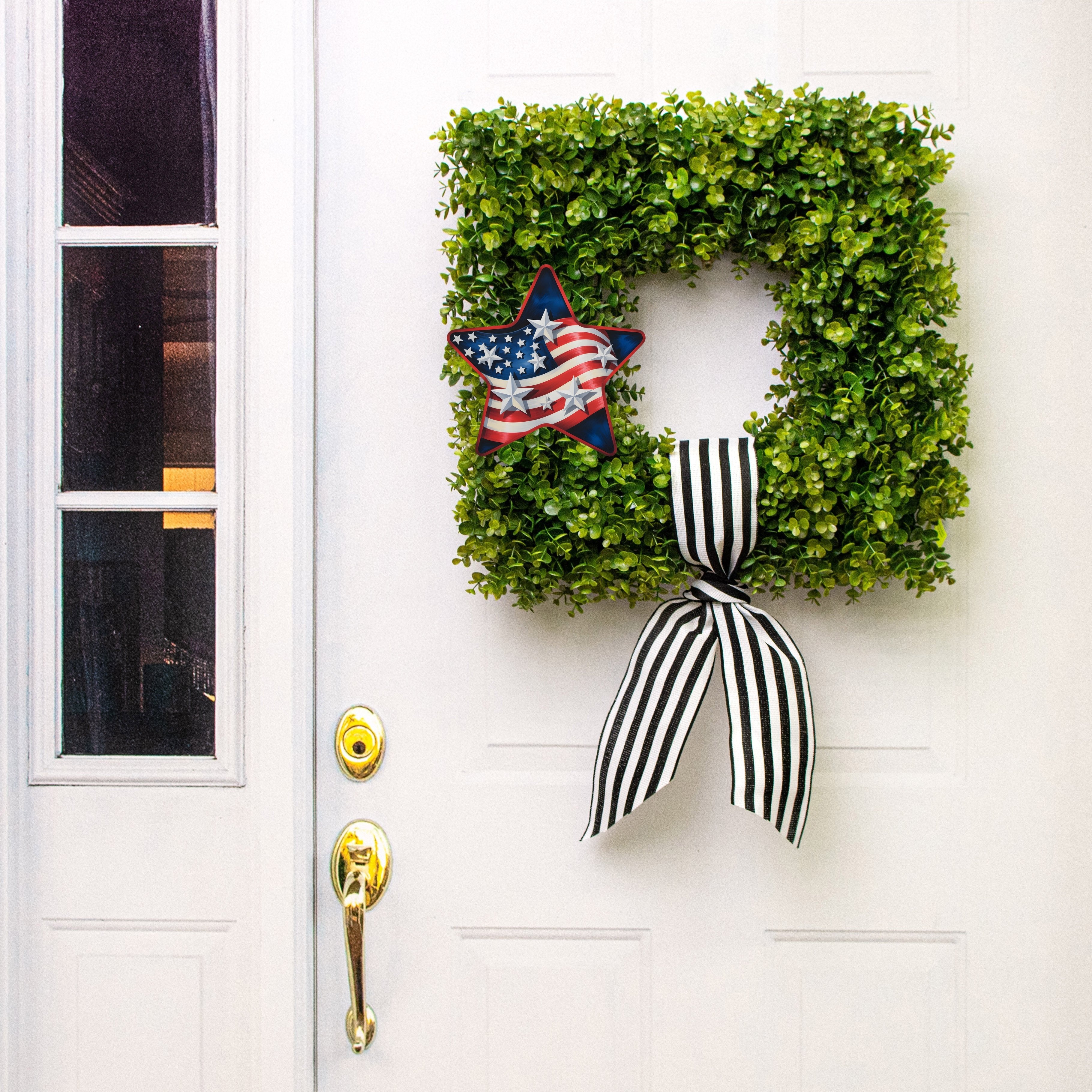 8.5" Star Waterproof Accent: Patriotic American Flag Stars Lifestyle Photo